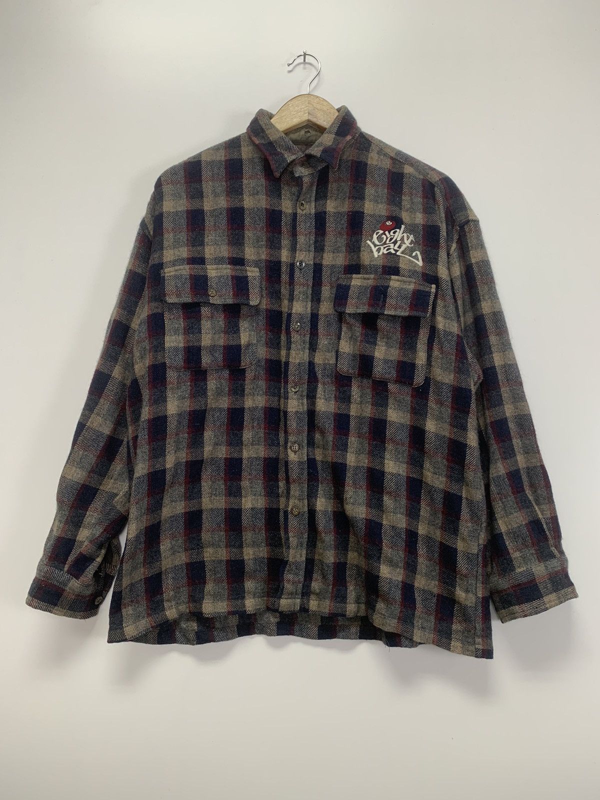 Flannel × Vintage Vintage Eight Ball flannel Size US L / EU 52-54 / 3 - 1 Thumbnail