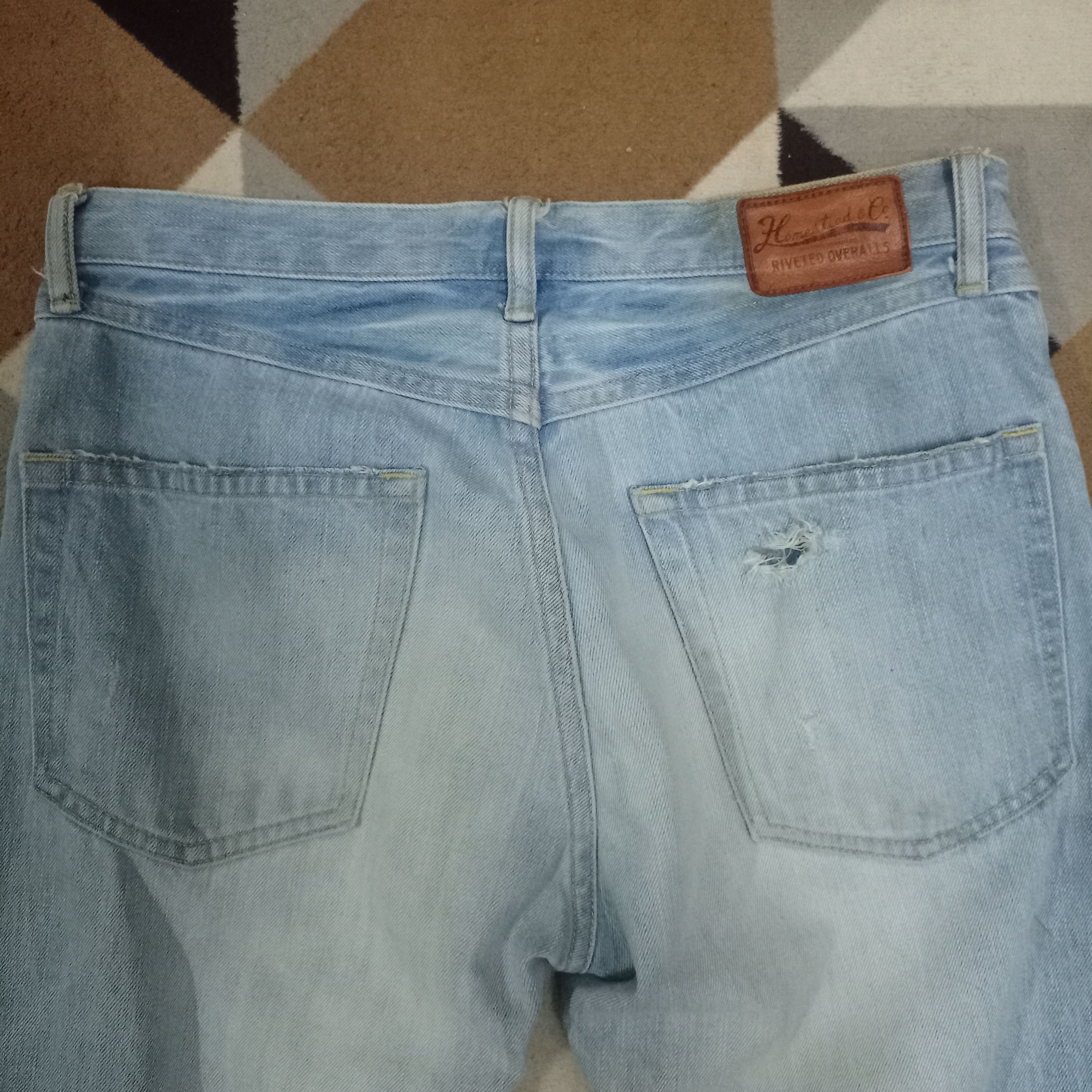 J.S. Homestead × Journal Standard SALES 🔥 Vintage Journal Standard Homestead Distressed Jeans Size US 32 / EU 48 - 7 Thumbnail