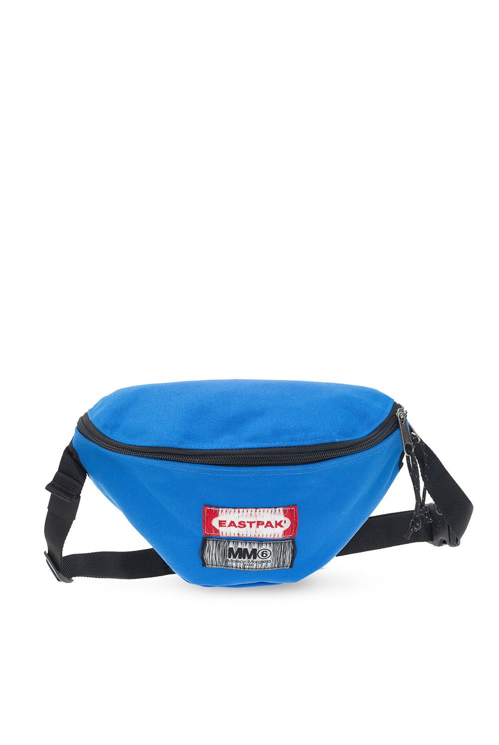 Eastpak × Maison Margiela MM6 x Eastpak 2-Label Box Logo Zip Waist Belt Bag Blue Size ONE SIZE - 4 Thumbnail