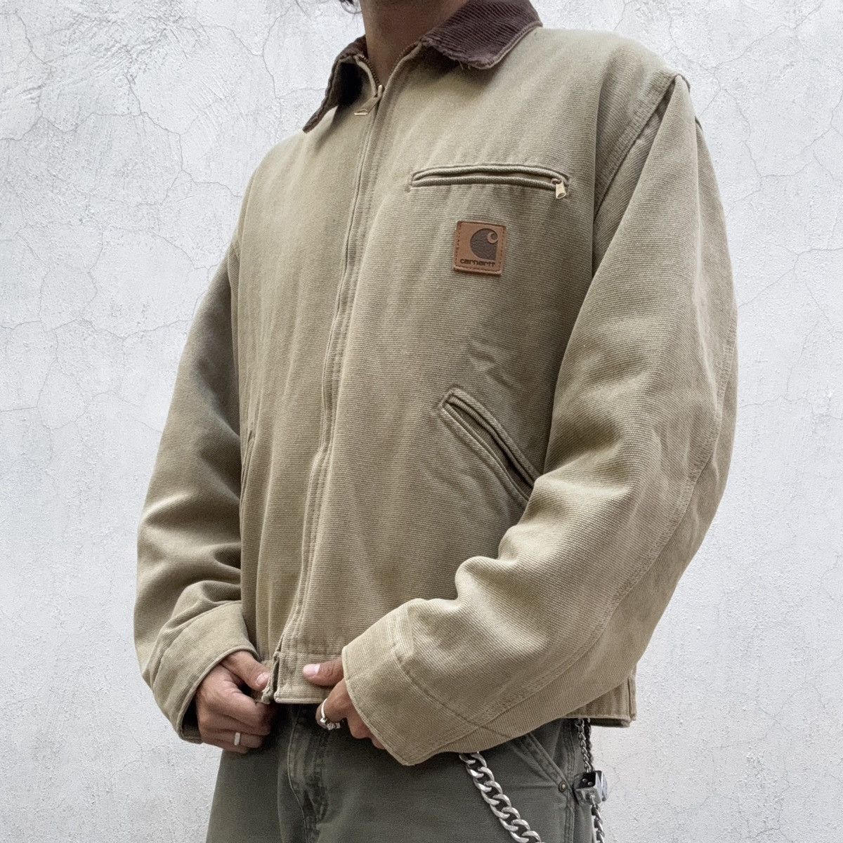 Carhartt 📦 SOLD 📦 Super rare Carhartt Detroit Jacket JQ0472 TAN Size US L / EU 52-54 / 3 - 4 Thumbnail