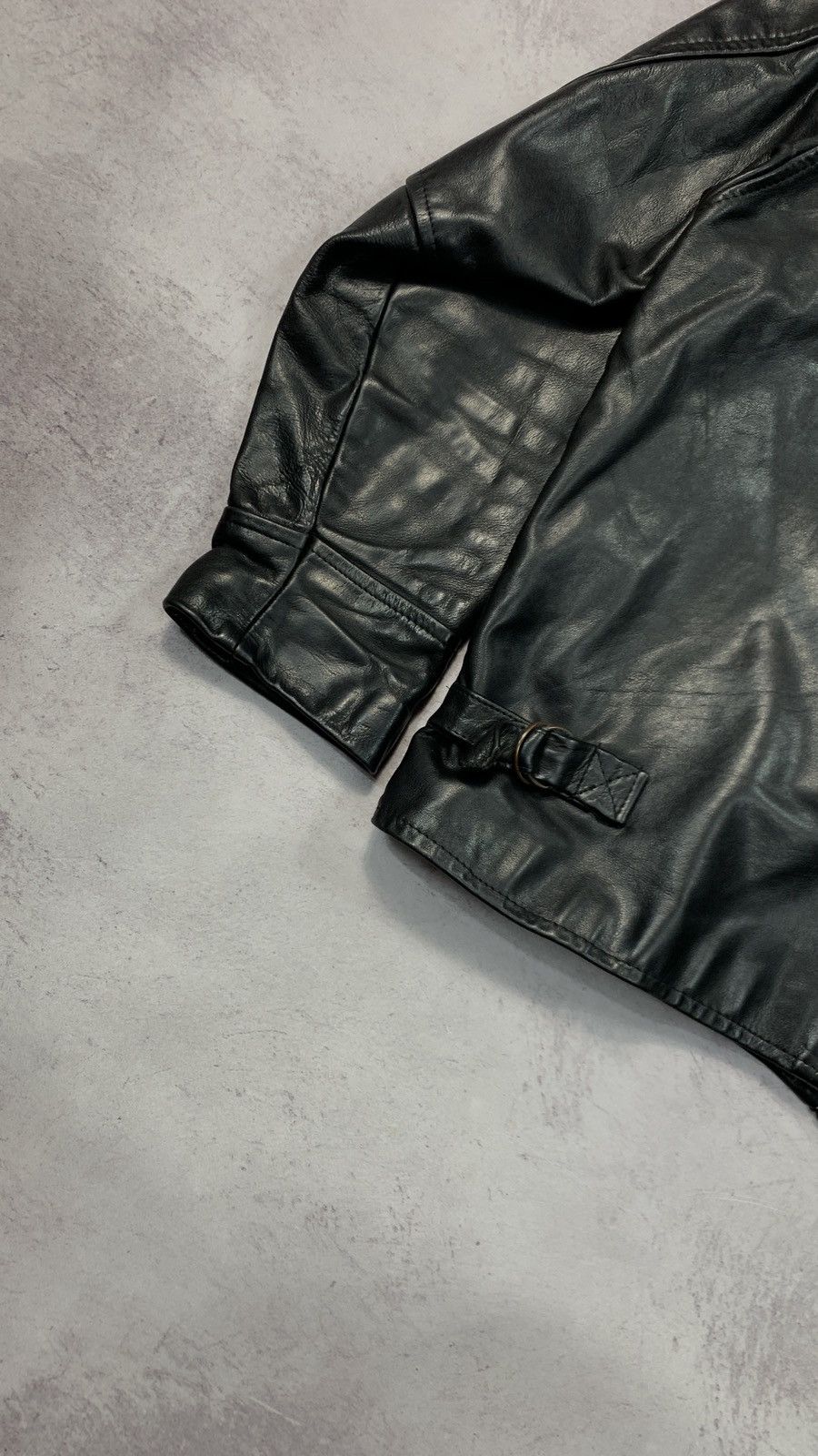 Vintage 90s Vintage Grunge Biker Leather Jacket Size US XL / EU 56 / 4 - 18 Thumbnail