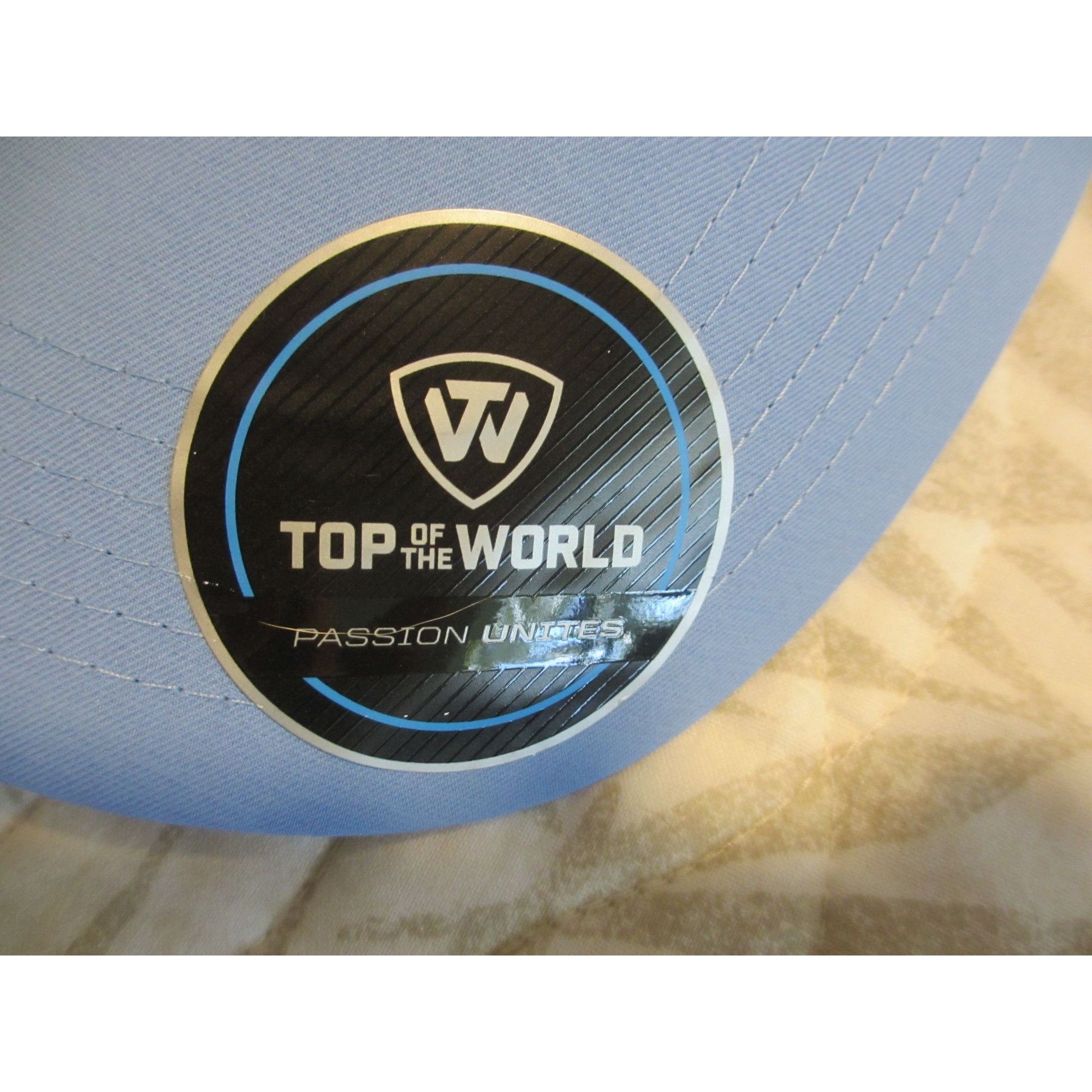 Top Of The World Rock Chalk Jayhawk Blue Adjustable Baseball Cap Embroidered Size ONE SIZE - 3 Thumbnail
