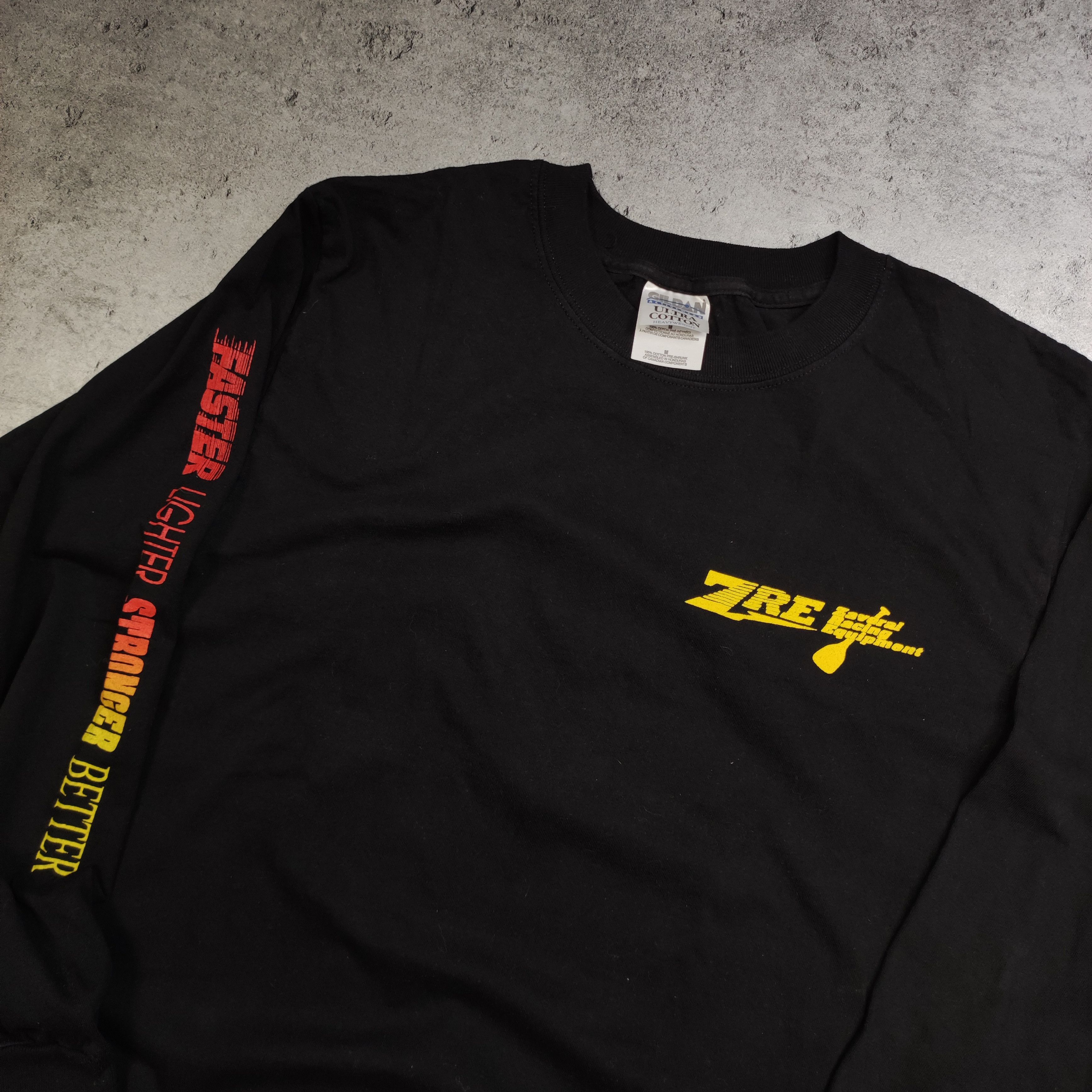 Band Tees × Vintage Vintage 90s Faster Lighter Stronger Back Logo Longsleeve Size US L / EU 52-54 / 3 - 4 Thumbnail