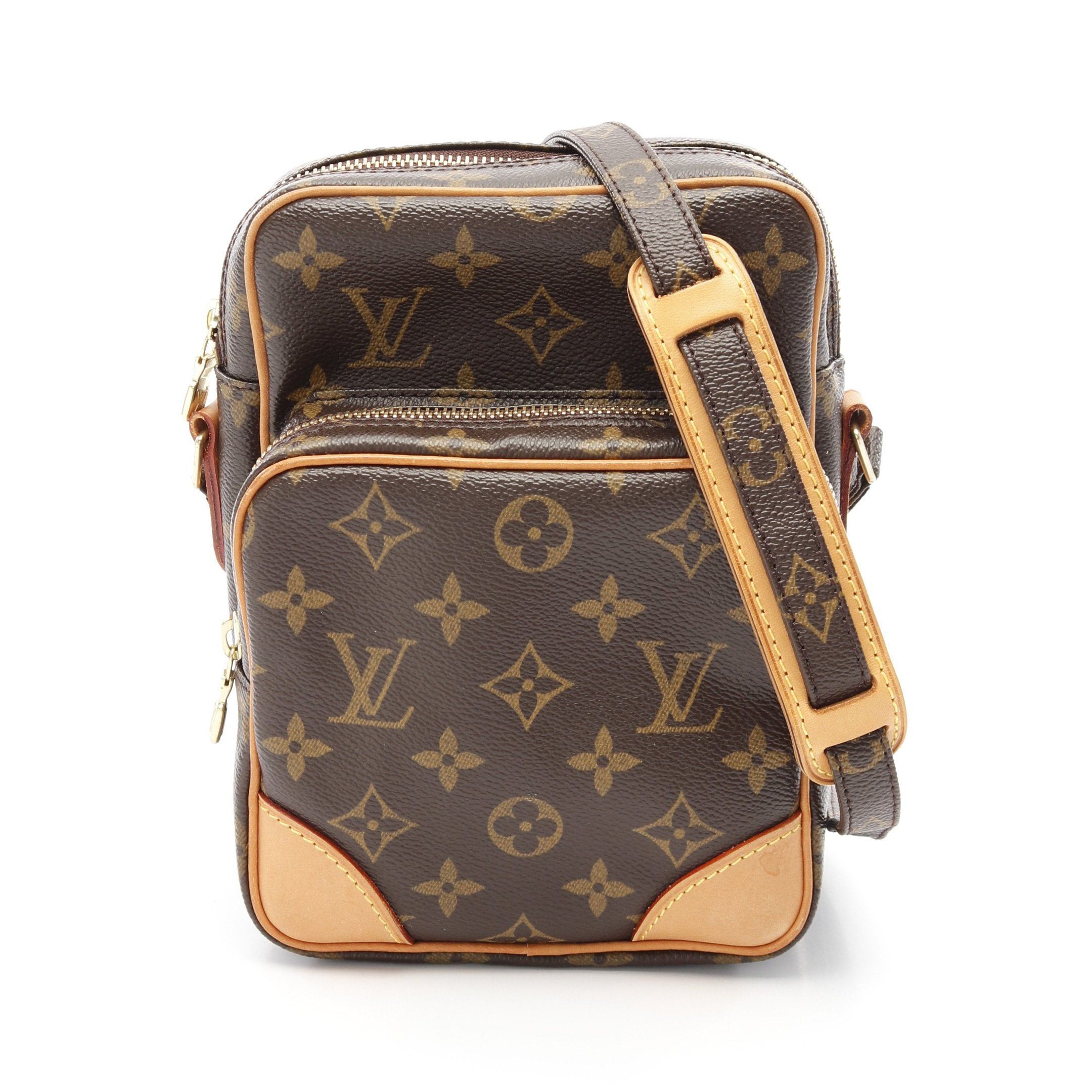 Louis Vuitton Louis Vuitton Amazon Monogram Shoulder Bag Leather Brown Size ONE SIZE - 1 Thumbnail
