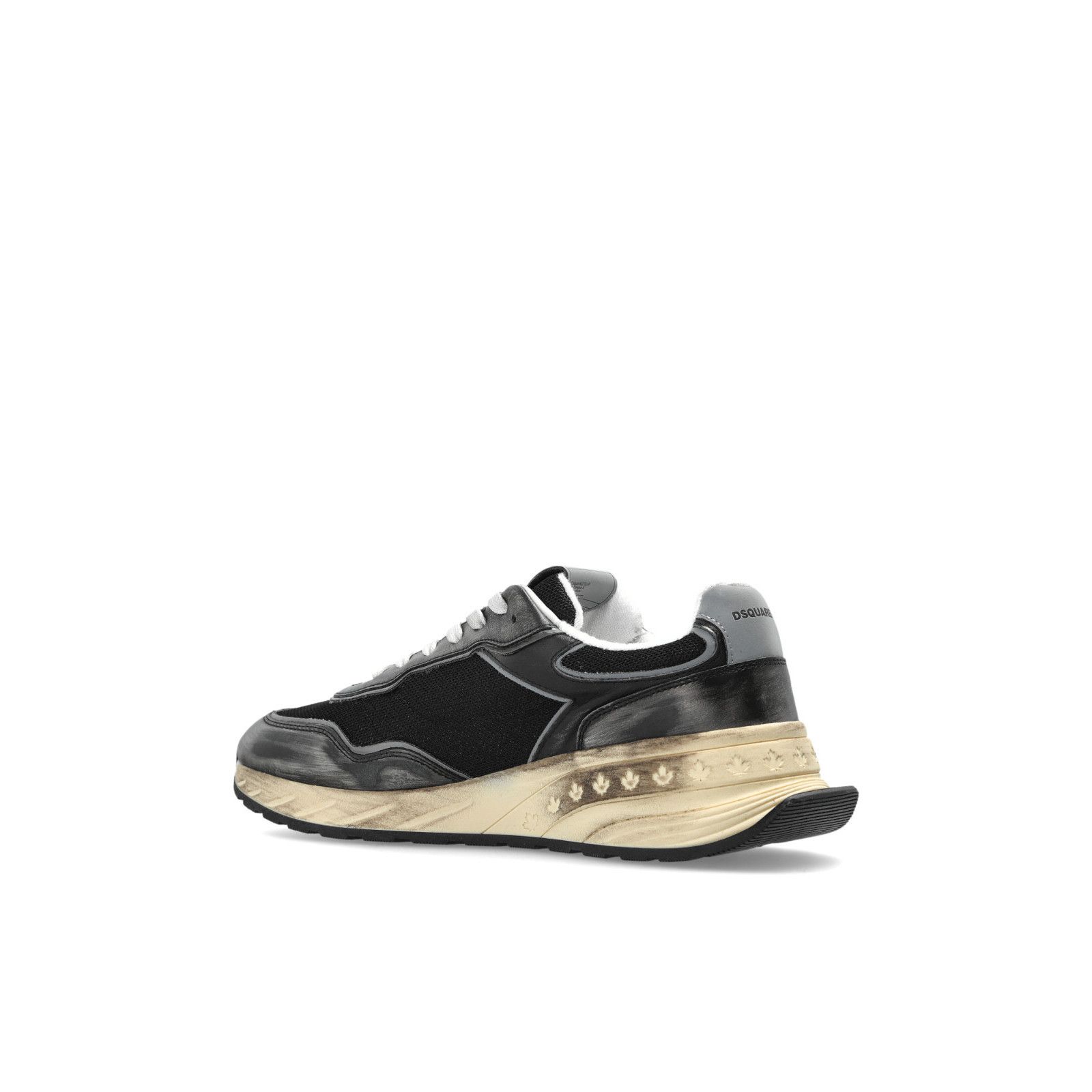 Dsquared2 DSQUARED2 Sprinter Black Leather Sneakers New And Authentic Size US 9 / EU 42 - 3 Thumbnail