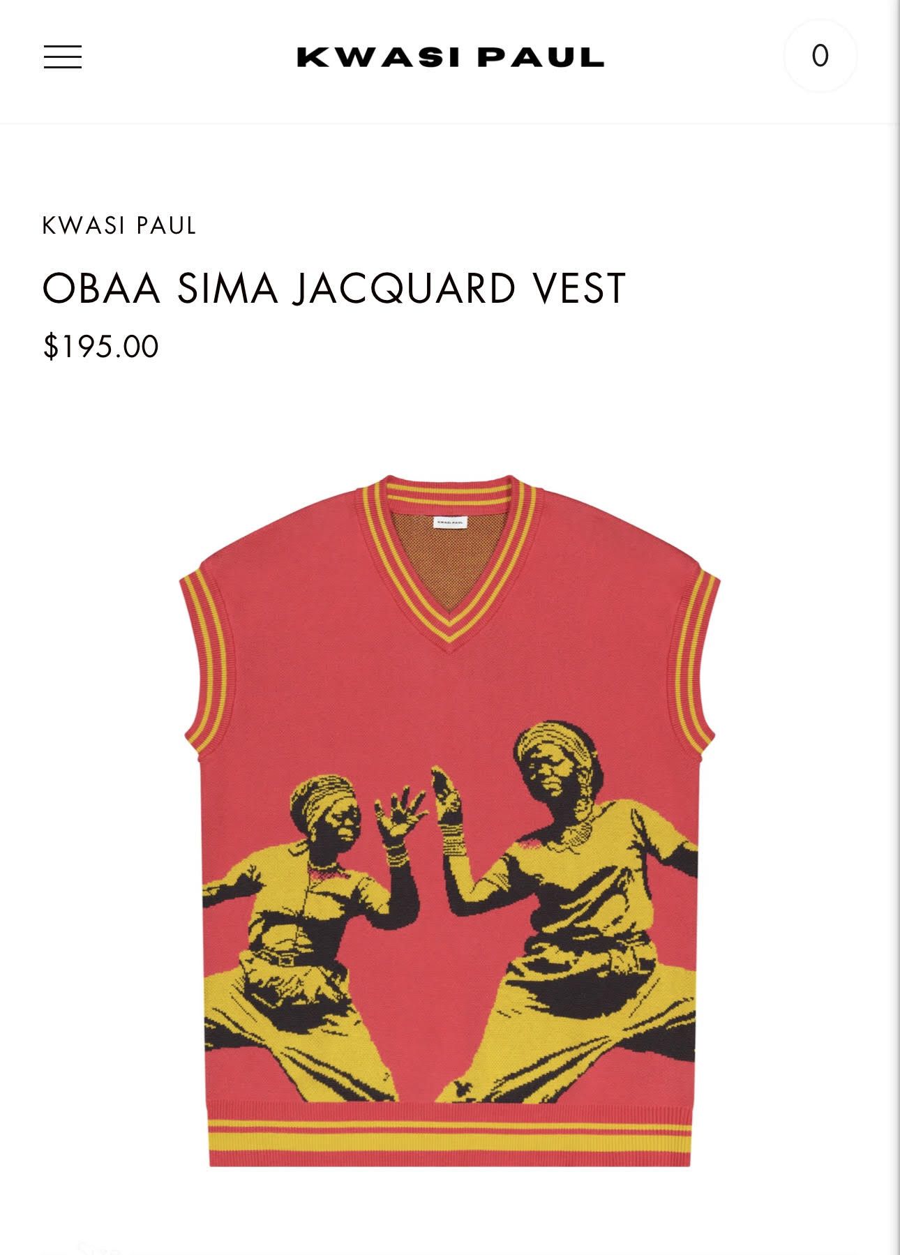 Other Kwasi paul obaa sima jacquard vest Size US S / EU 44-46 / 1 - 1 Thumbnail