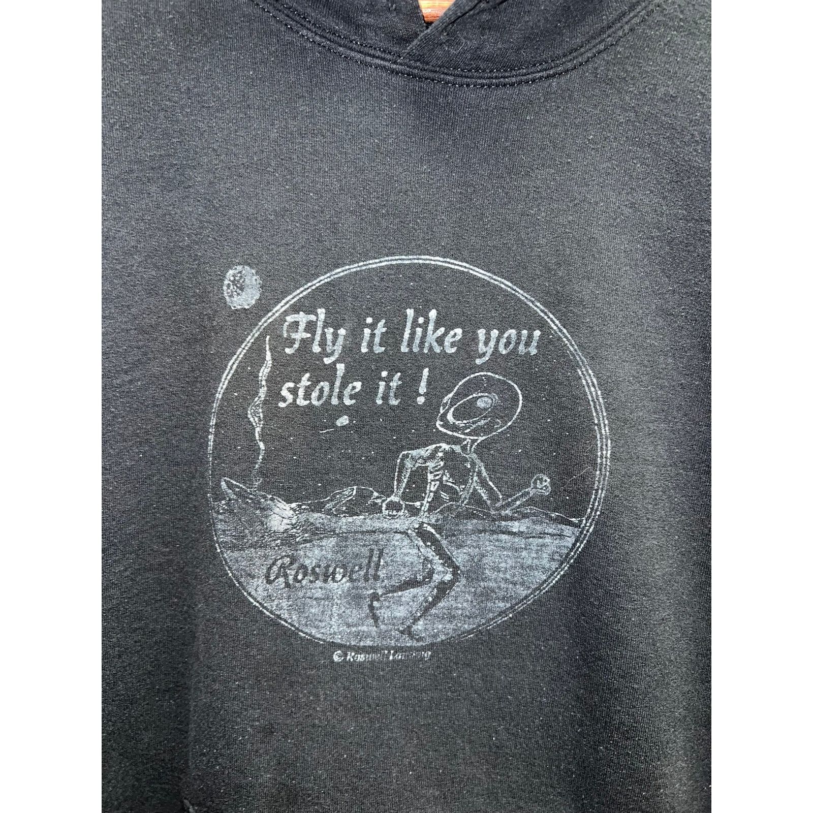 Vintage Vintage Alien Hoodie Fly It Like Stole Roswell Aliens VTG XL Size US L / EU 52-54 / 3 - 2 Thumbnail