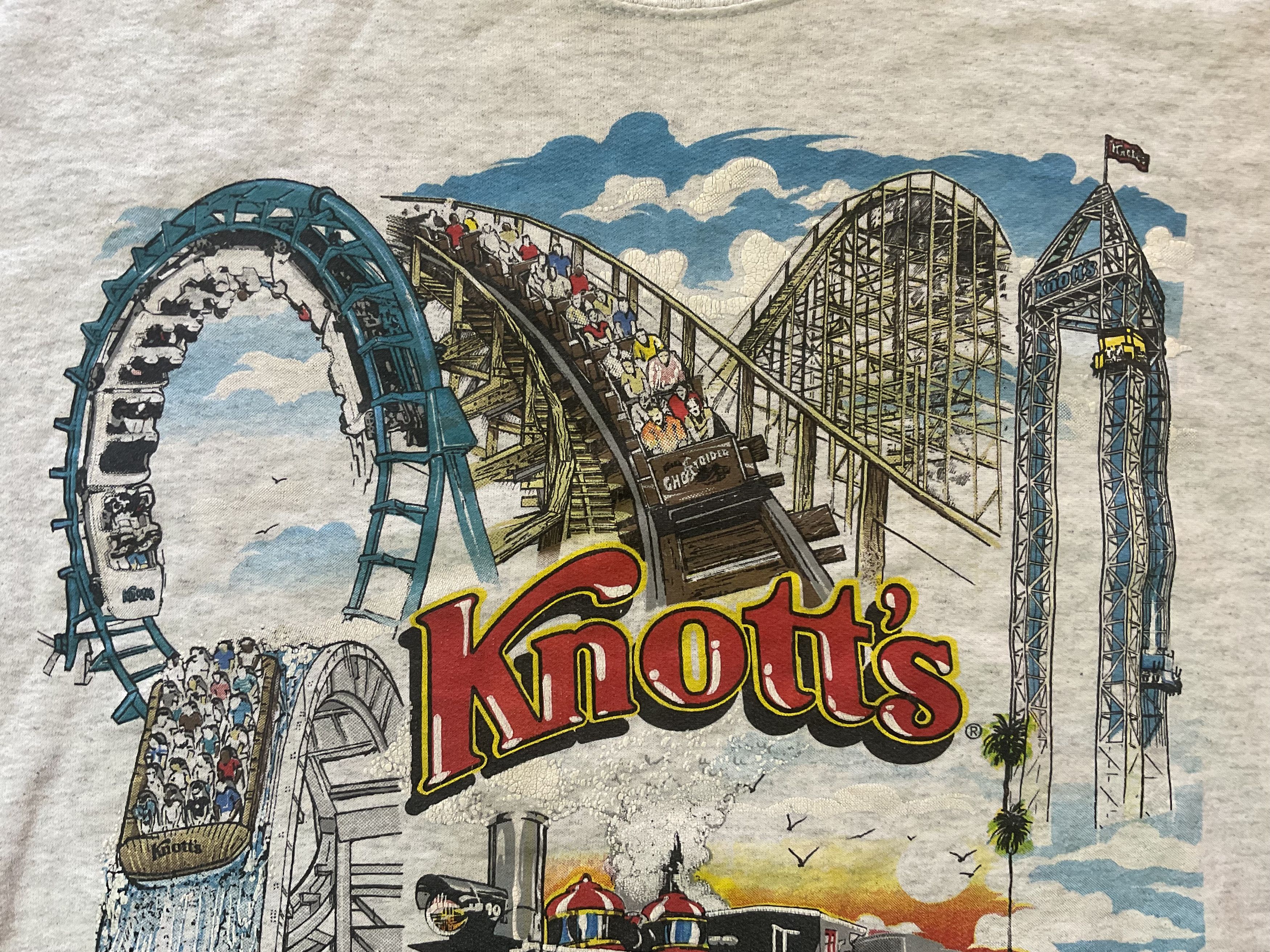 Vintage Vintage Knotts Berry Farm Amusement Park Sweatshirt 2XL Size US XXL / EU 58 / 5 - 3 Thumbnail