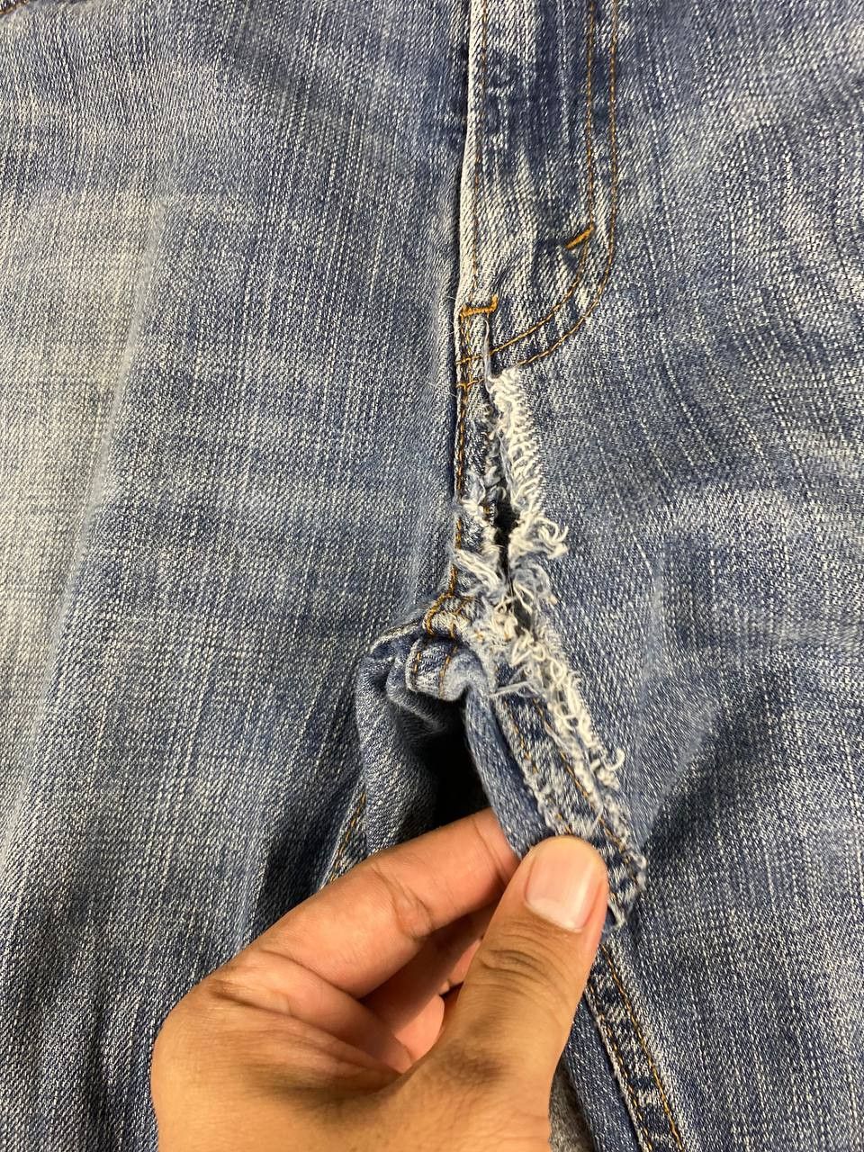 Levi's levis 559 straight leg cut distressed denim Size US 38 / EU 54 - 10 Thumbnail