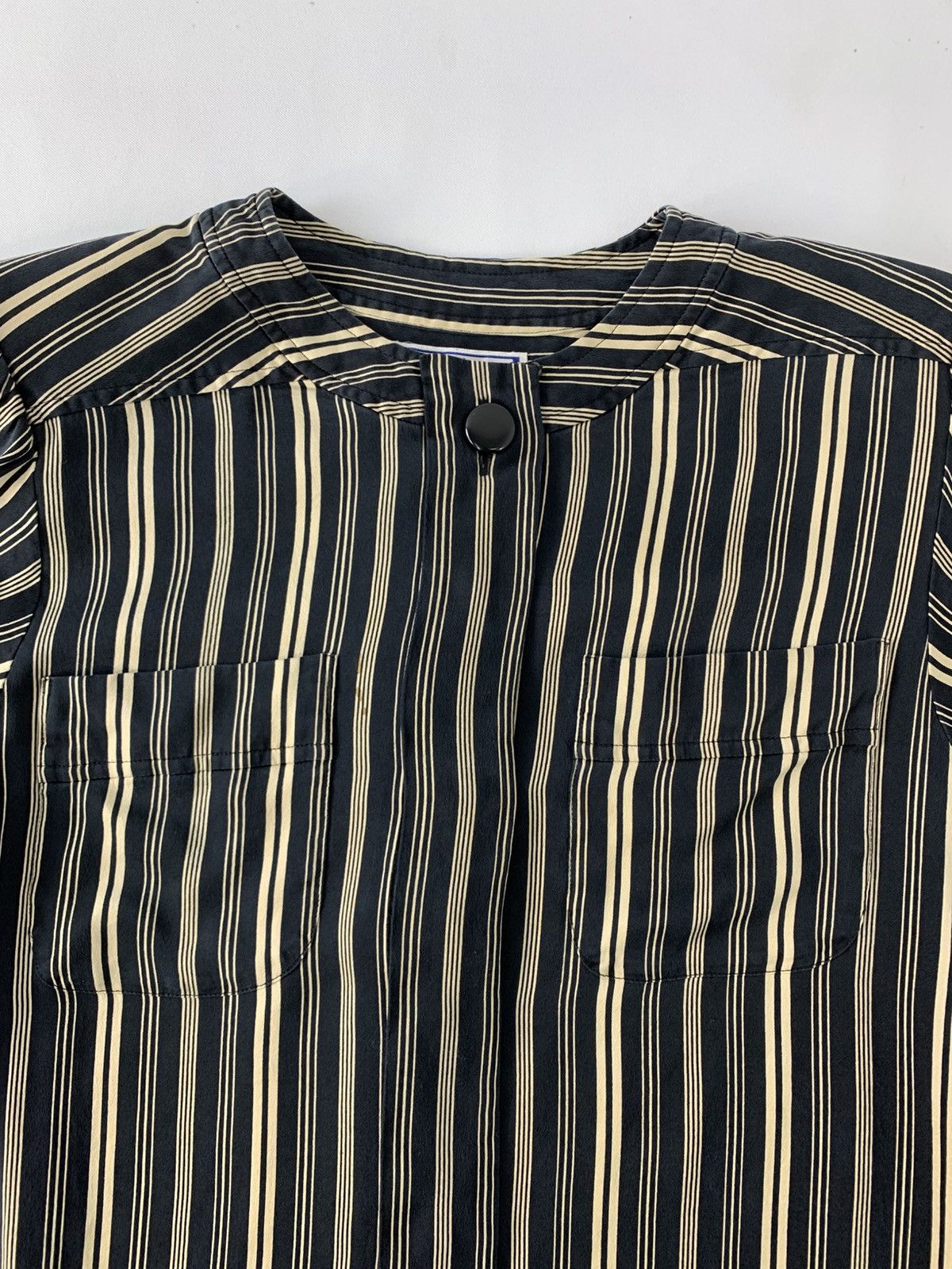 Yves Saint Laurent Yves Saint Lauren Chemisier Striped Blouse Button Up Shirt Size M / US 6-8 / IT 42-44 - 4 Thumbnail