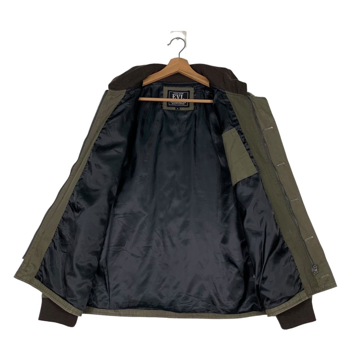 Japanese Brand EVIL NUMBER Embroidey Big Logo Barn Jacket #0481-C22 Size US M / EU 48-50 / 2 - 11 Thumbnail