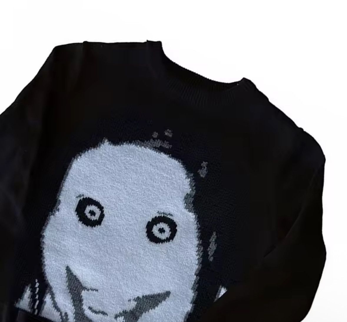 Other Gothic Y2K Anime Jacquard Pullover Knit Oversized Sweater Size US L / EU 52-54 / 3 - 4 Thumbnail