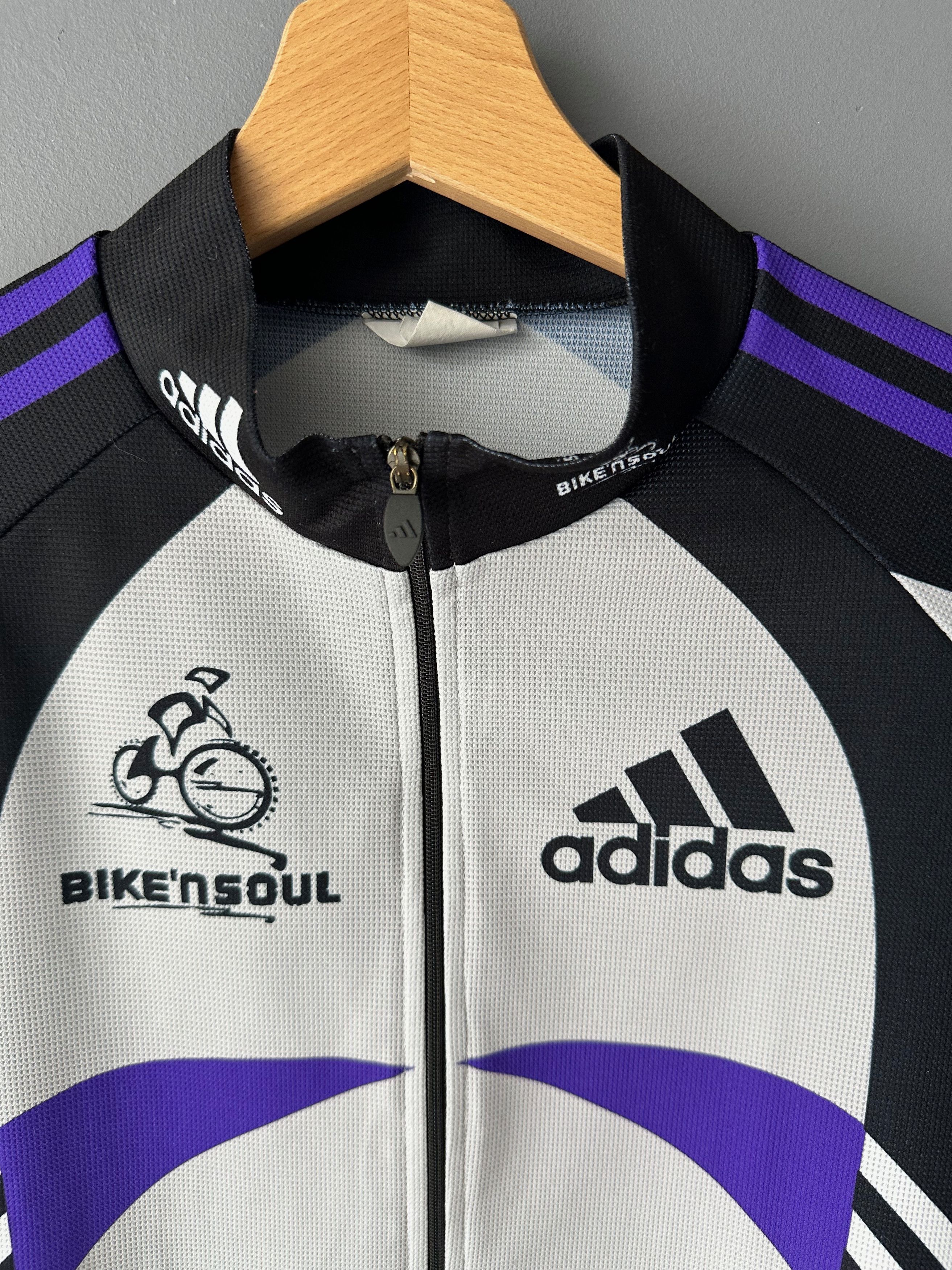 Adidas Adidas Vintage Cycling Jersey Shirt made in Italy Size US L / EU 52-54 / 3 - 3 Thumbnail