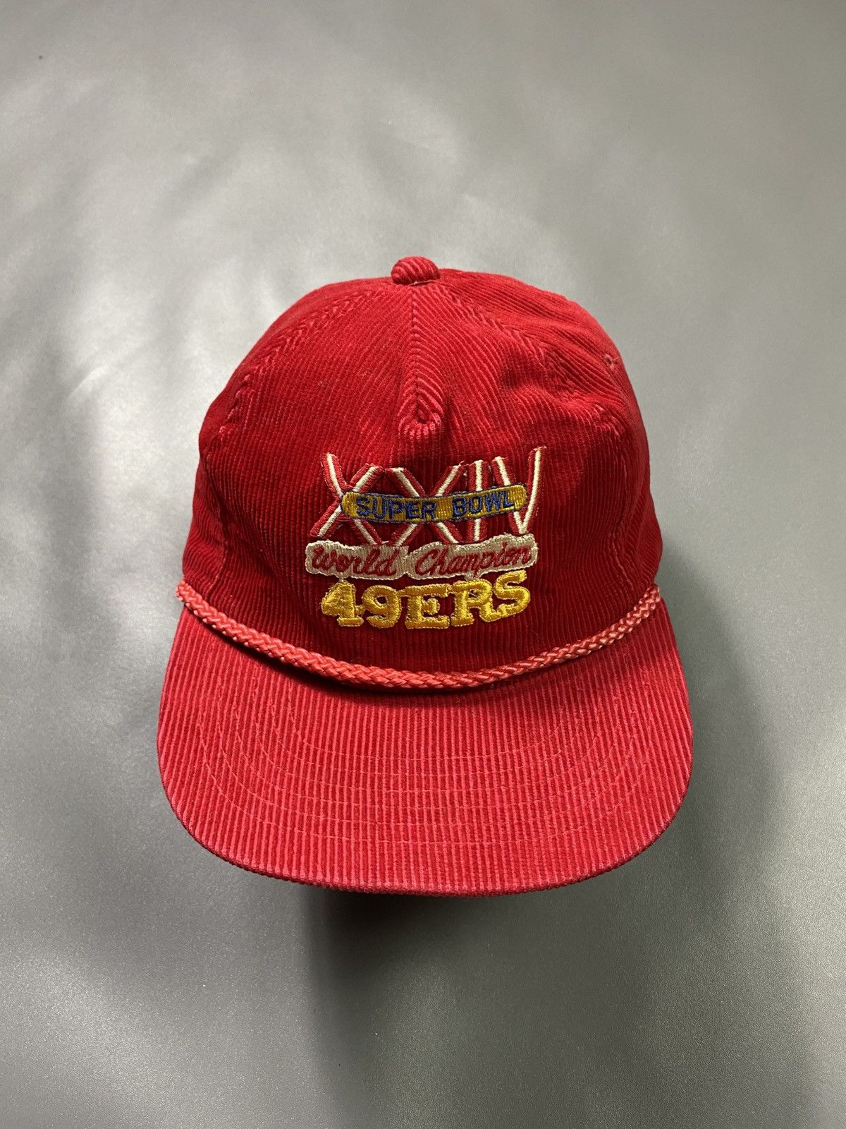 NFL Vintage 49ers SUPER BOWL World Champion Hat Size ONE SIZE - 1 Thumbnail