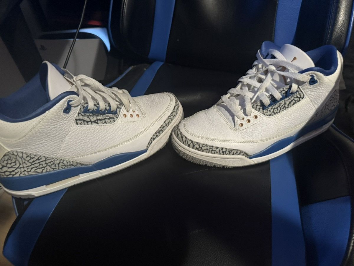Jordan Brand blue and white Jordan 3 Size US 10.5 / EU 43-44 - 4 Thumbnail