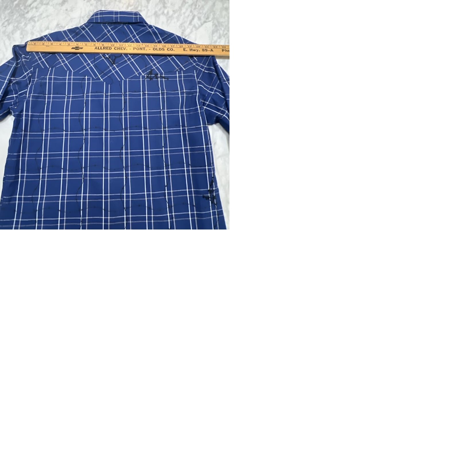 Vintage Cowboy Hardware Western Shirt Men’s L Barbwire Blue Pearl Snap Rancher Shirt Size US L / EU 52-54 / 3 - 9 Thumbnail