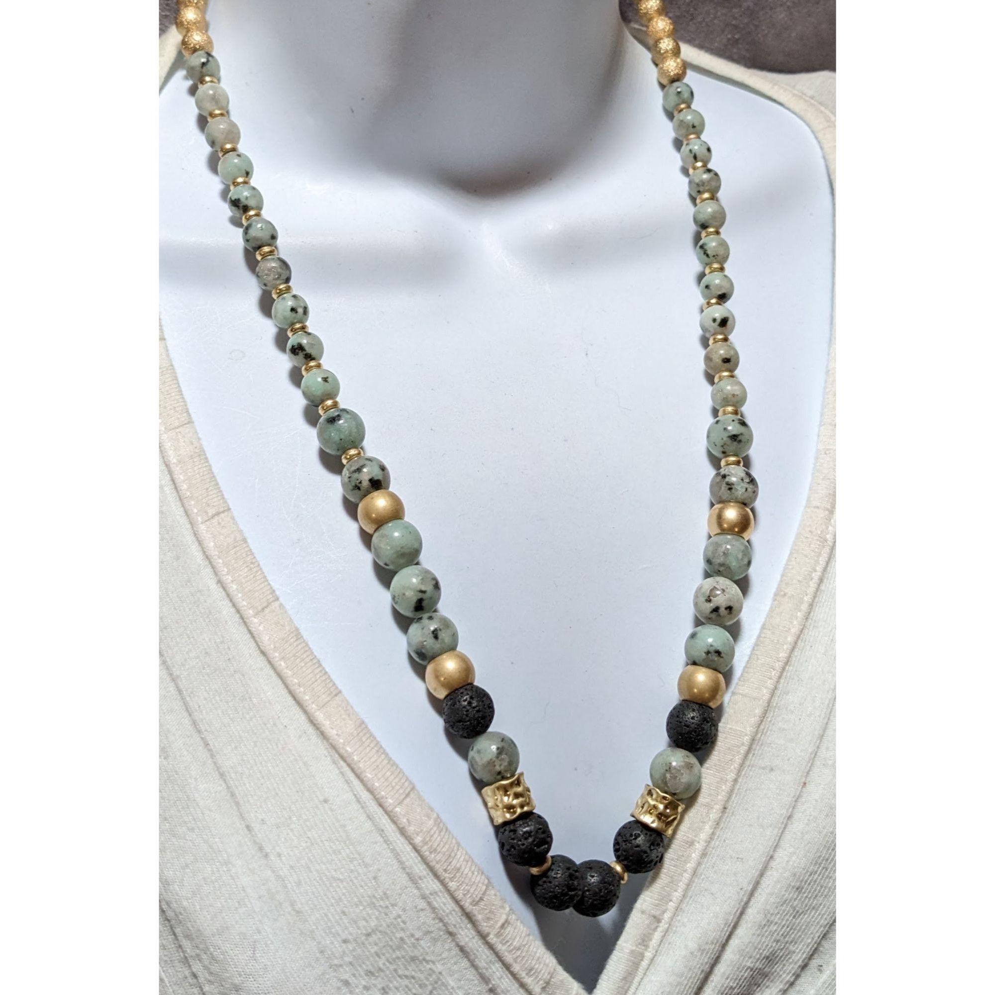 Other Lava Agate Beaded Necklace Size ONE SIZE - 6 Thumbnail