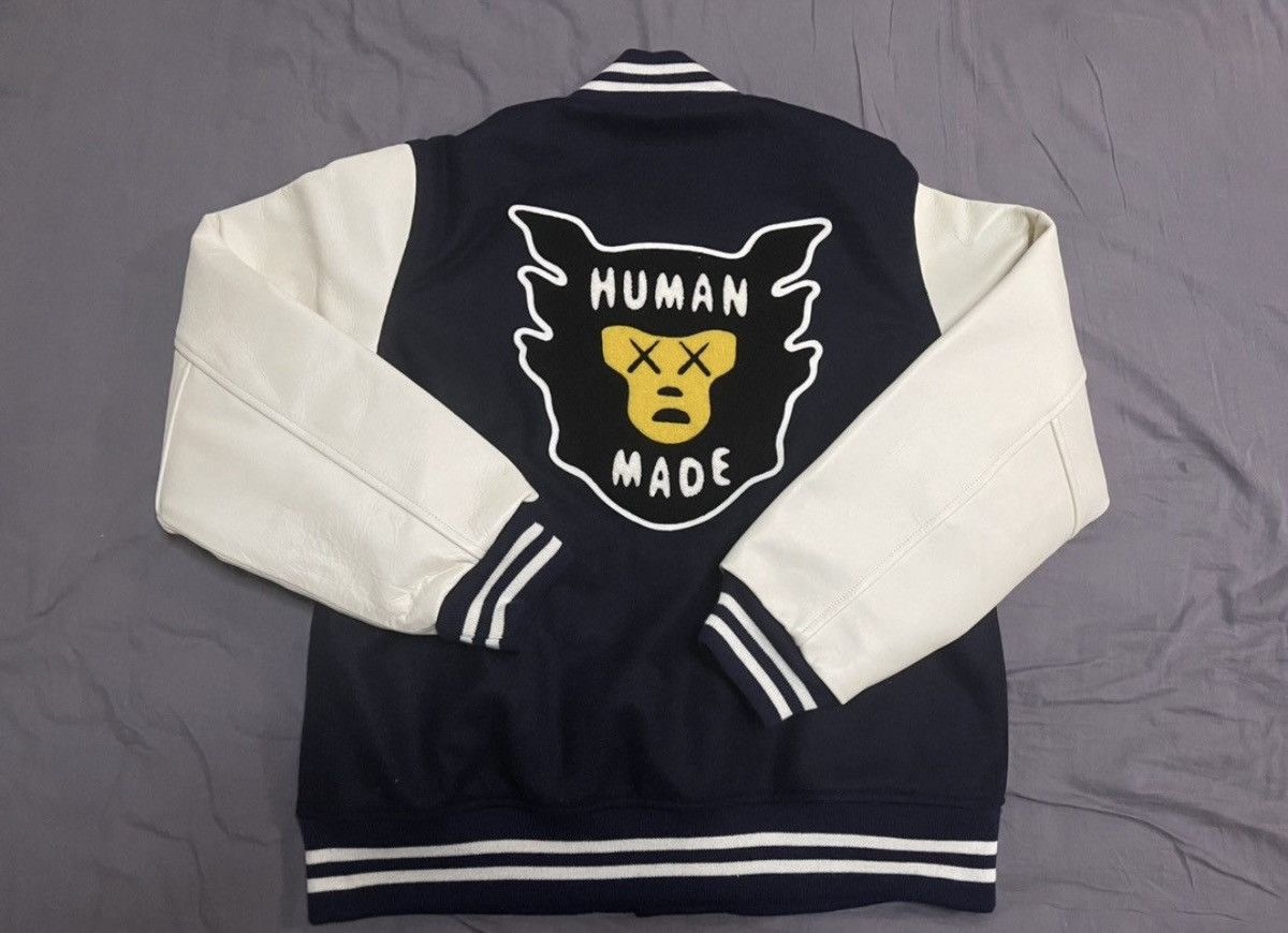Human Made × Kaws Human Made x Kaws varsity jacket navy blue Size US L / EU 52-54 / 3 - 2 Thumbnail
