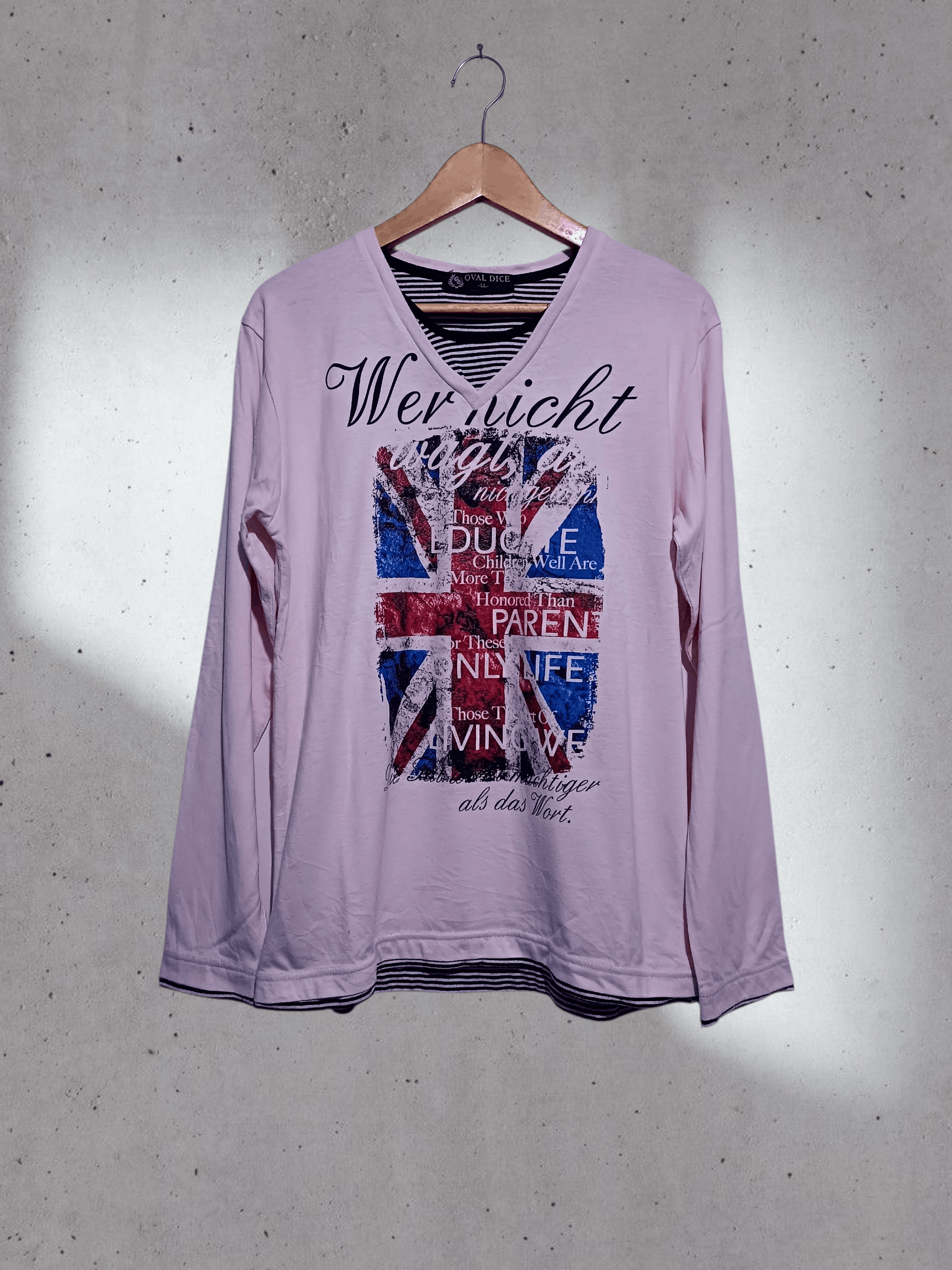 Japanese Brand Japanese Brand Union Jack Poem Long Sleeve T-shirt Size US L / EU 52-54 / 3 - 1 Thumbnail