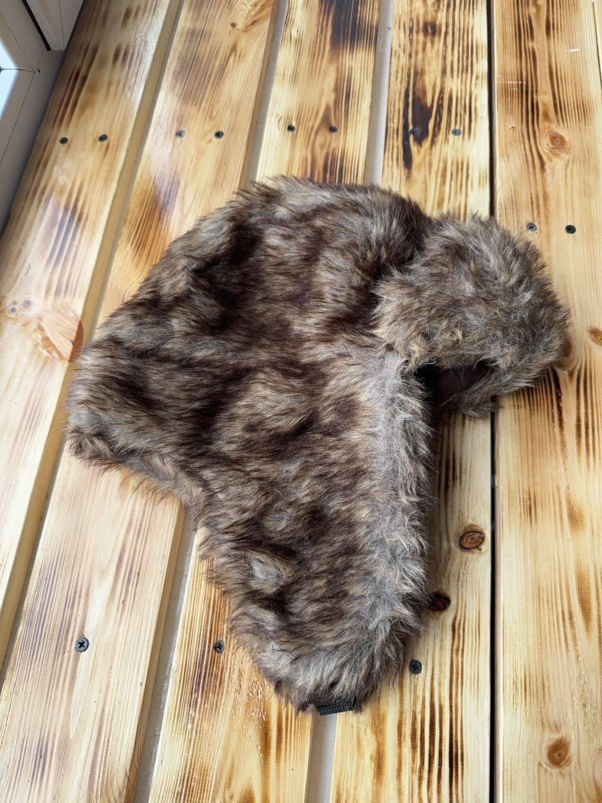 Le Grande Bleu (L.G.B.) Vintage Y2K Fuzzy Fur Ushanka Hat if six was nine LGB Style Size ONE SIZE - 4 Thumbnail