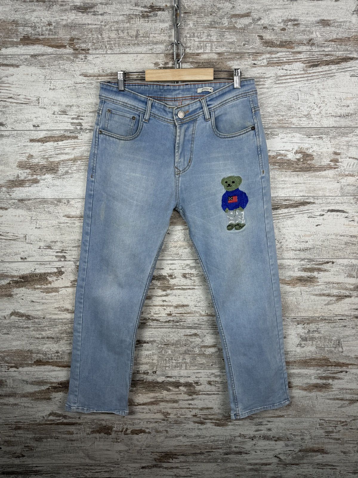 Vintage Mens Vintage Polo Bear Ralph Lauren jeans pants denim logo Size US 32 / EU 48 - 1 Thumbnail