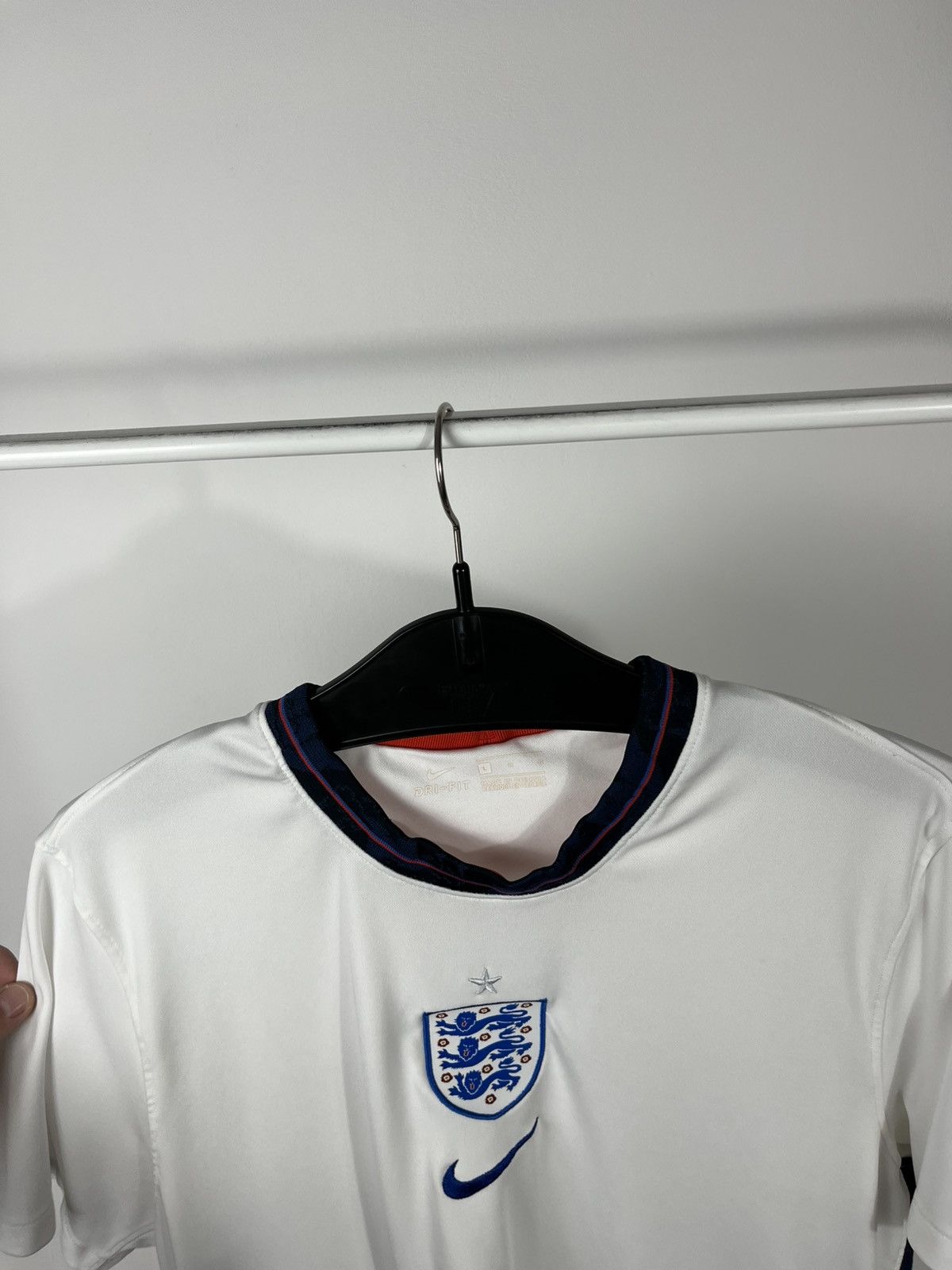 Nike Nike England Dri Fit Home Soccer Jersey White Shirt Size L Size US L / EU 52-54 / 3 - 10 Thumbnail
