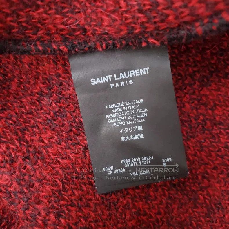Saint Laurent Paris SAINT LAURENT 2013 Red Leopard Sweater. Size US S / EU 44-46 / 1 - 3 Thumbnail