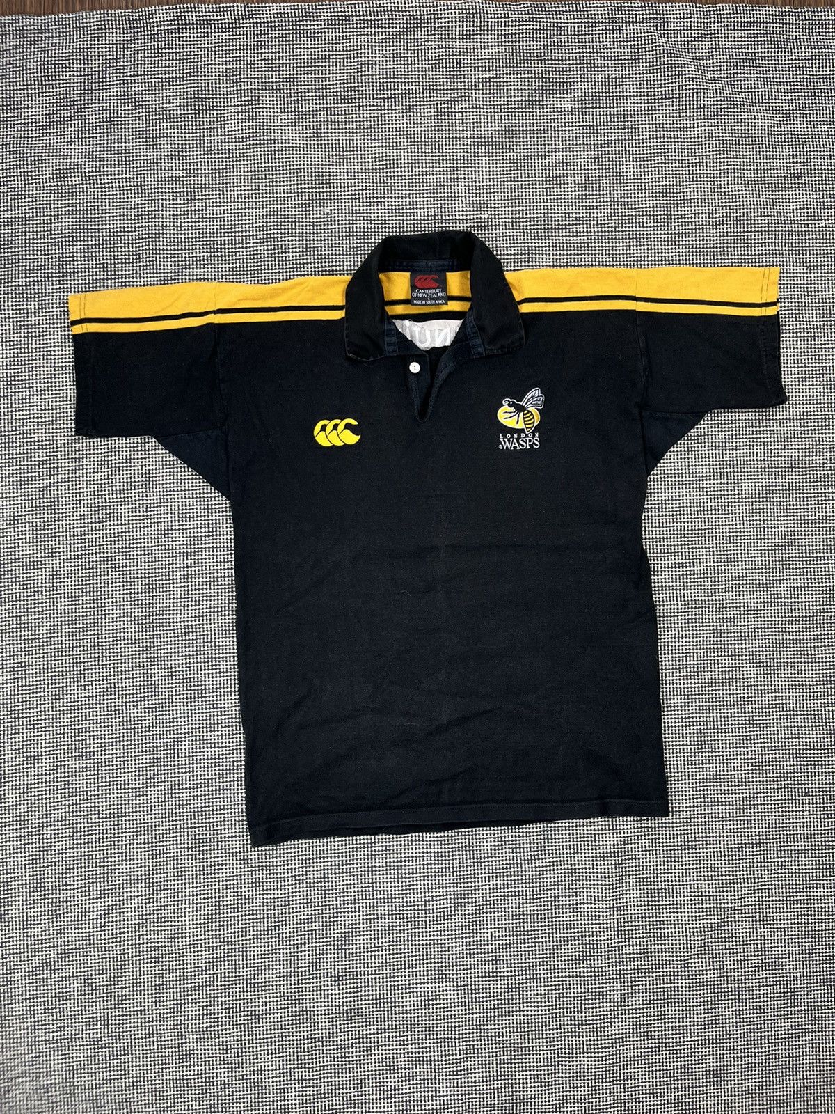 Canterbury of New Zealand vintage 2001 London Wasps rugby jersey Canterbury Gallagher Size US L / EU 52-54 / 3 - 1 Thumbnail