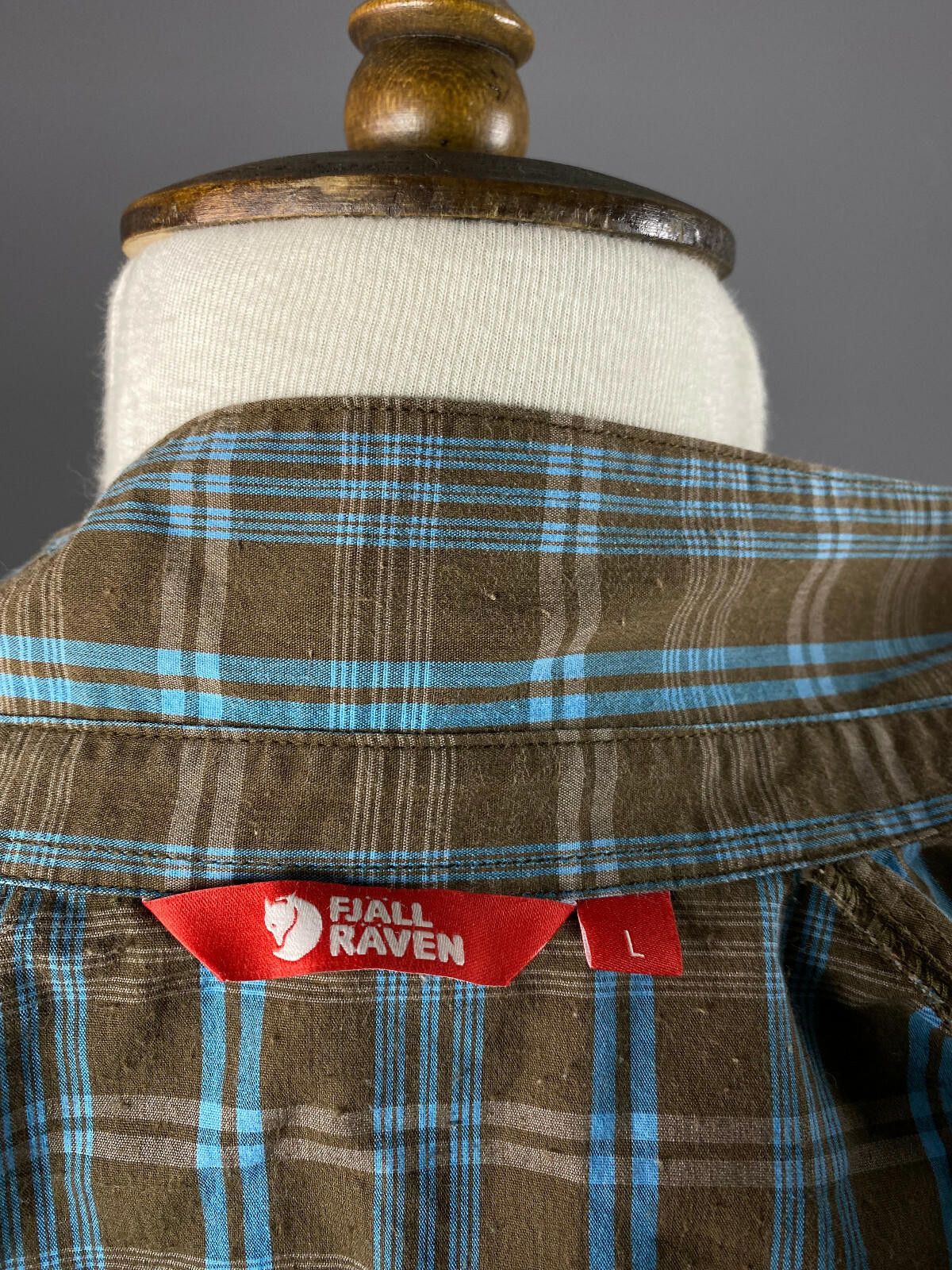 Fjallraven Ladies Fjall Raven Multicolor Check Button Up Shirt Size L Size L / US 10 / IT 46 - 11 Thumbnail