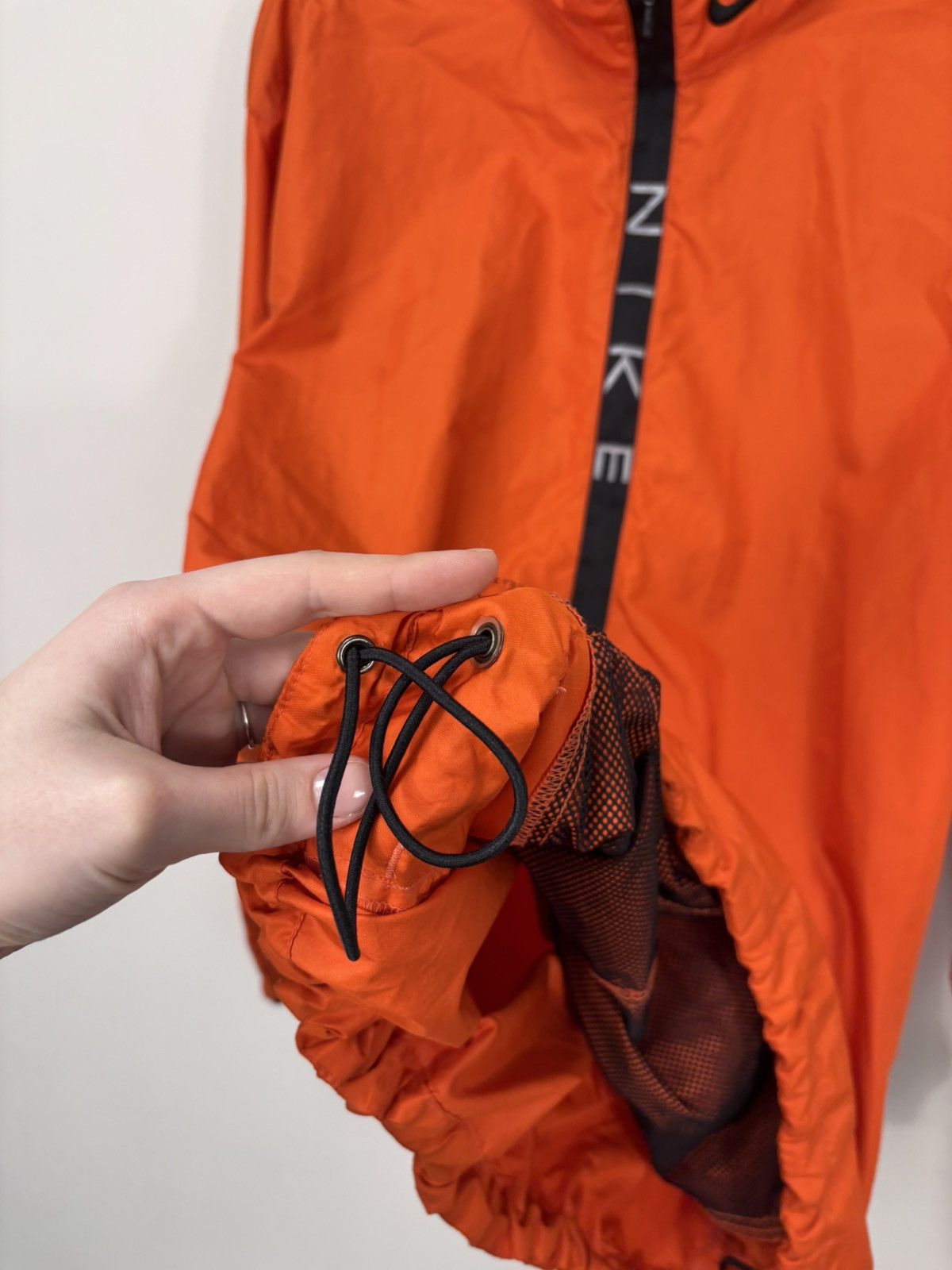 Nike Vintage 1990s Nike Y2K Orange Half Zip Windbreaker Jacket Size US M / EU 48-50 / 2 - 11 Thumbnail