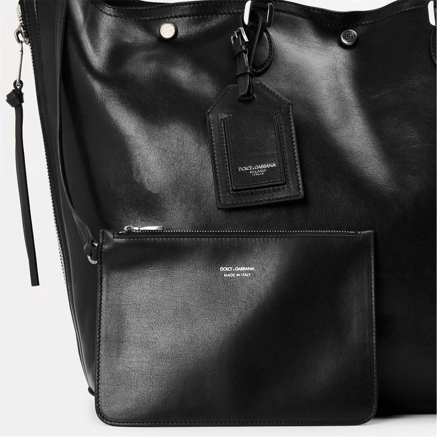 Dolce & Gabbana o1g2r1mq0426 Size: OS / Leather Tote Bags in Nero Size ONE SIZE - 4 Thumbnail