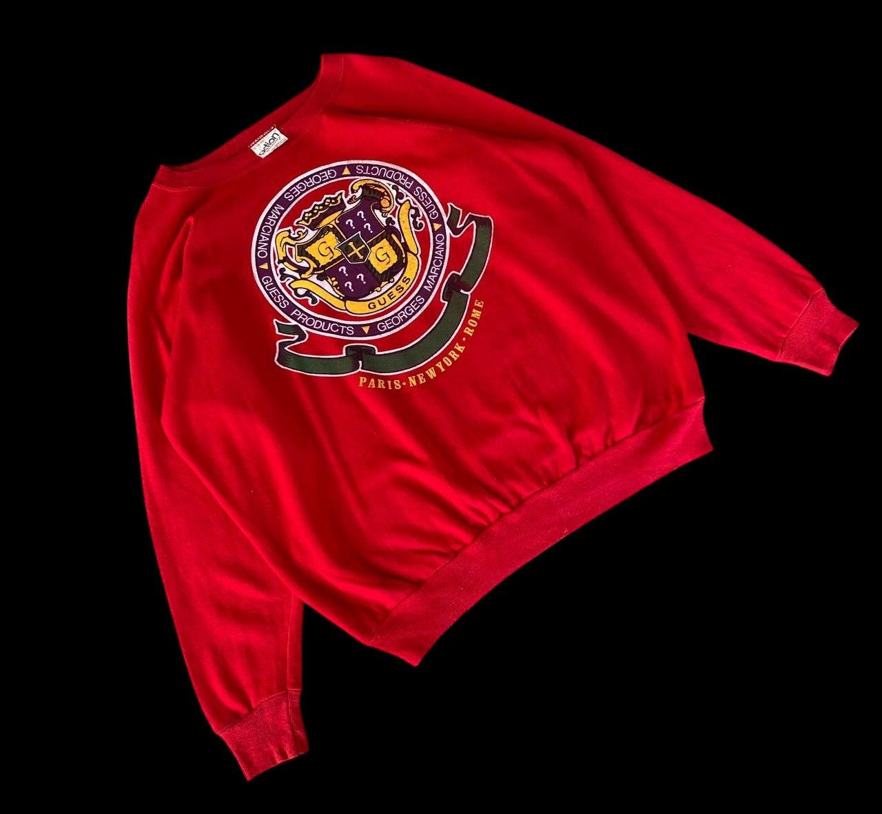 Georges Marciano VINTAGE 80S GEORGES MARCIANO GUESS CREWNECK Size US XL / EU 56 / 4 - 10 Thumbnail