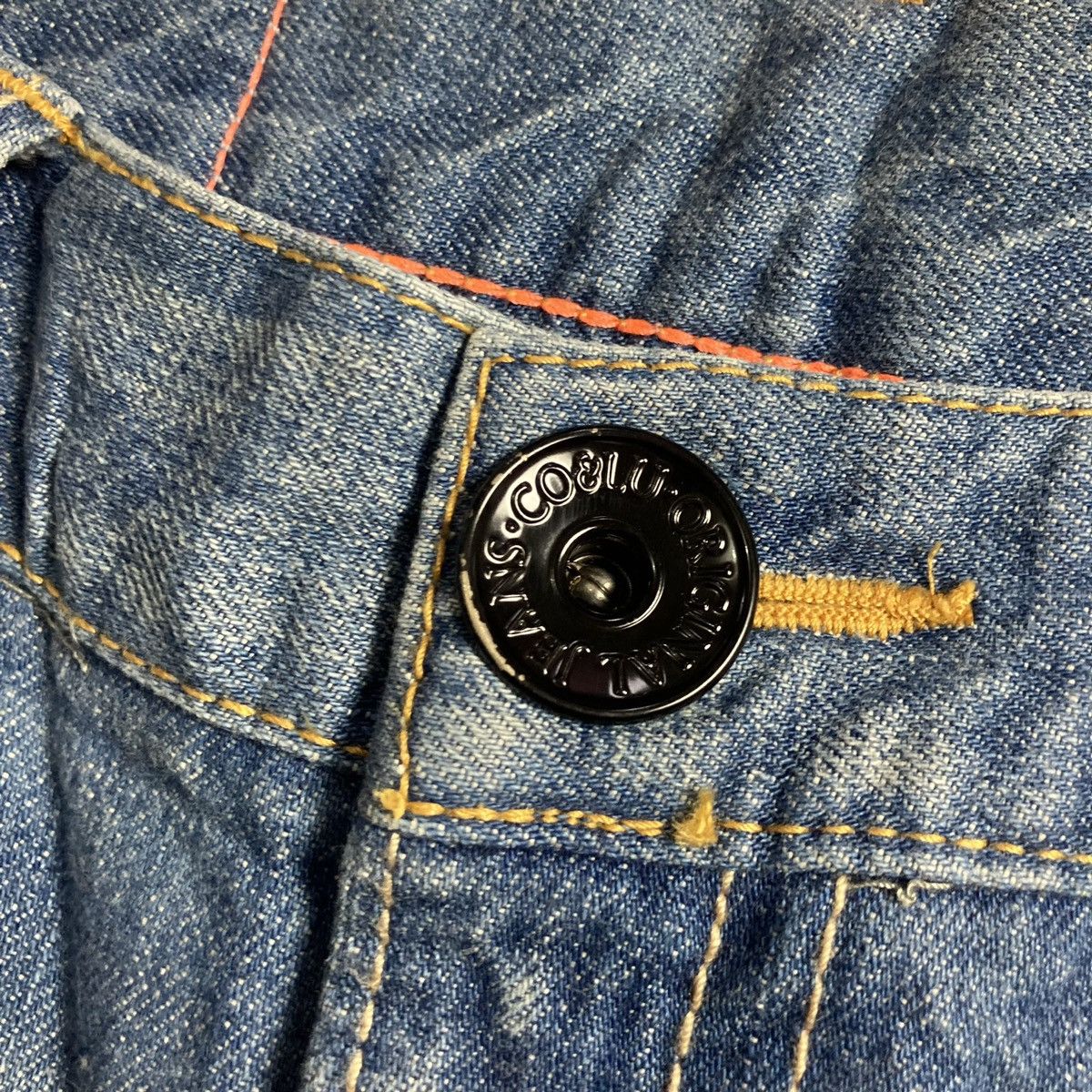 Japanese Brand CO&LU FiftySix Painted Y2K Jeans Inspired Evisu Size US 30 / EU 46 - 6 Thumbnail