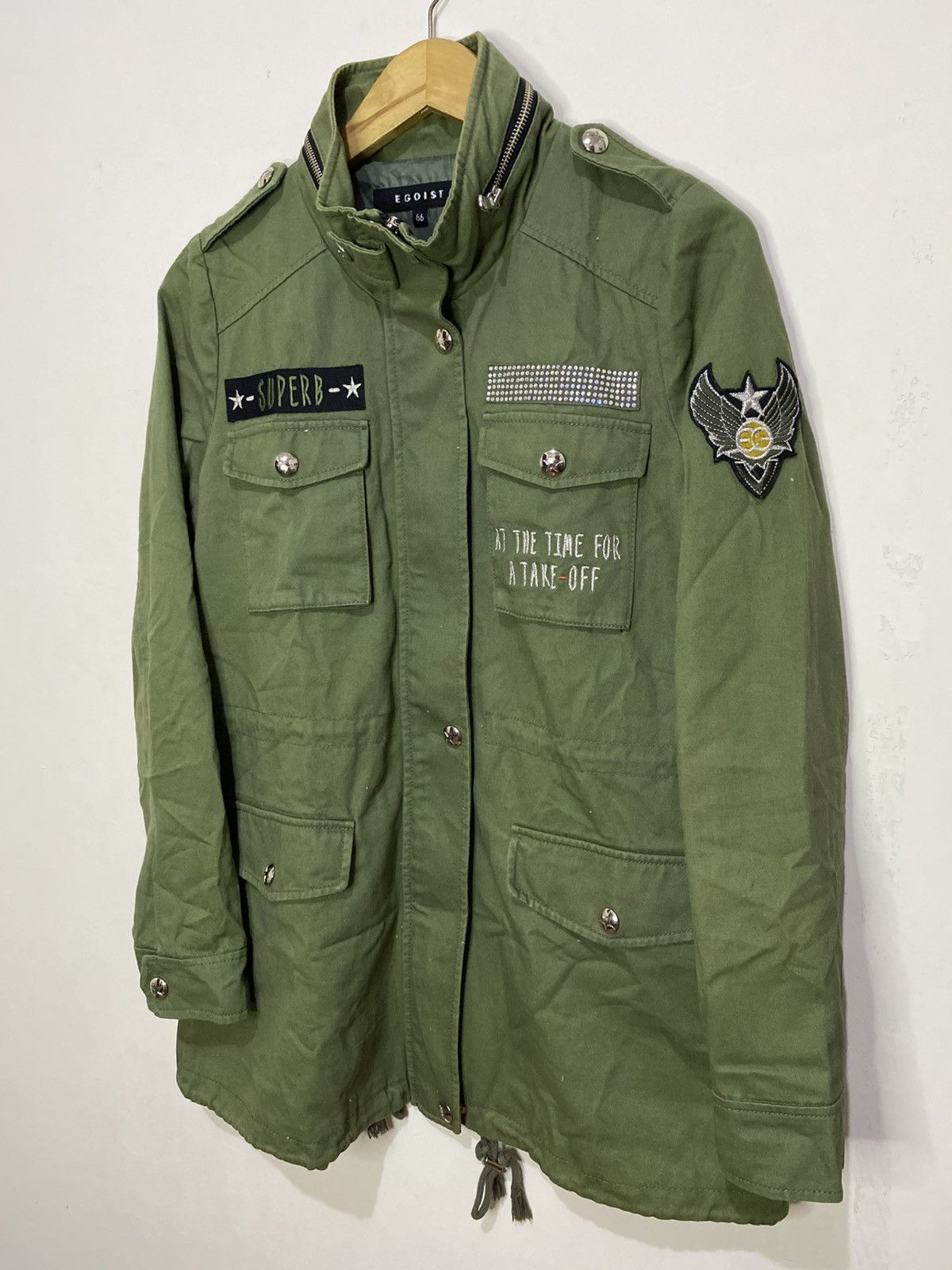 Japanese Brand × Vintage Japanese Parka Army Egoist Jacket Size US L / EU 52-54 / 3 - 3 Thumbnail