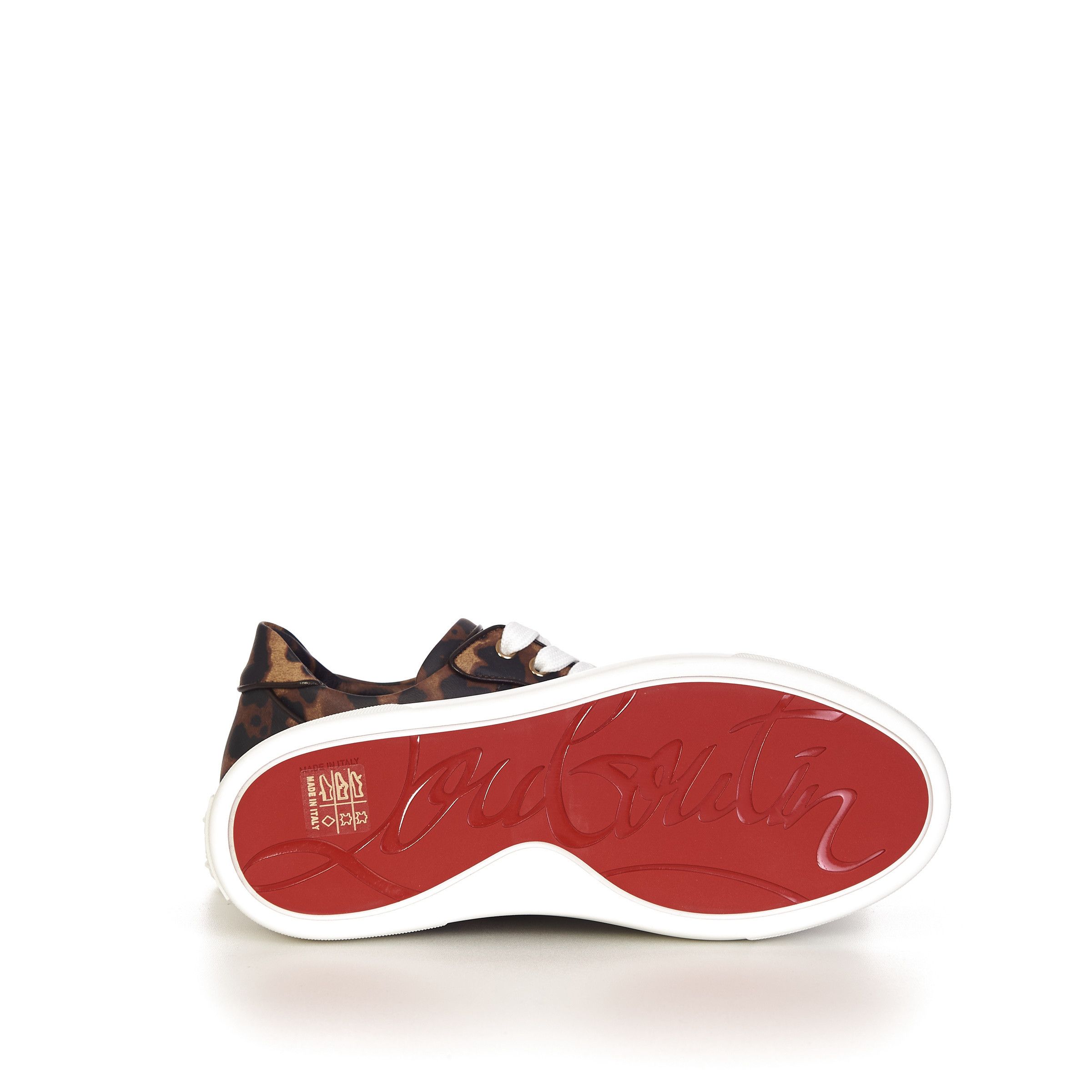 Christian Louboutin Lowtop Sneakers Vieirissima Orlato In Leopard Pattern Size US 5.5 / IT 35.5 - 9 Thumbnail