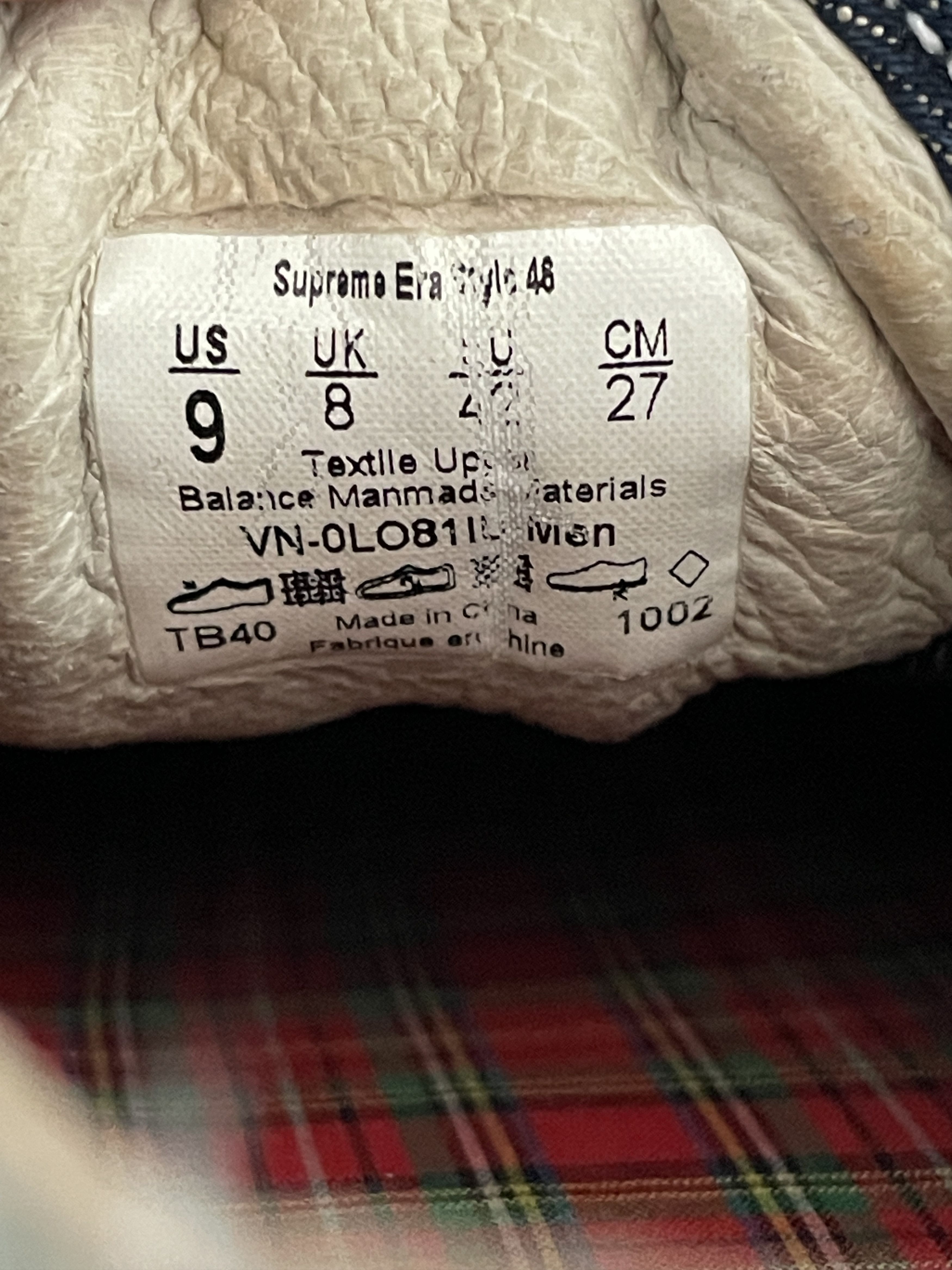 Supreme × Vans Supreme Vans Era 46 Bleached Denim Size US 9 / EU 42 - 5 Thumbnail