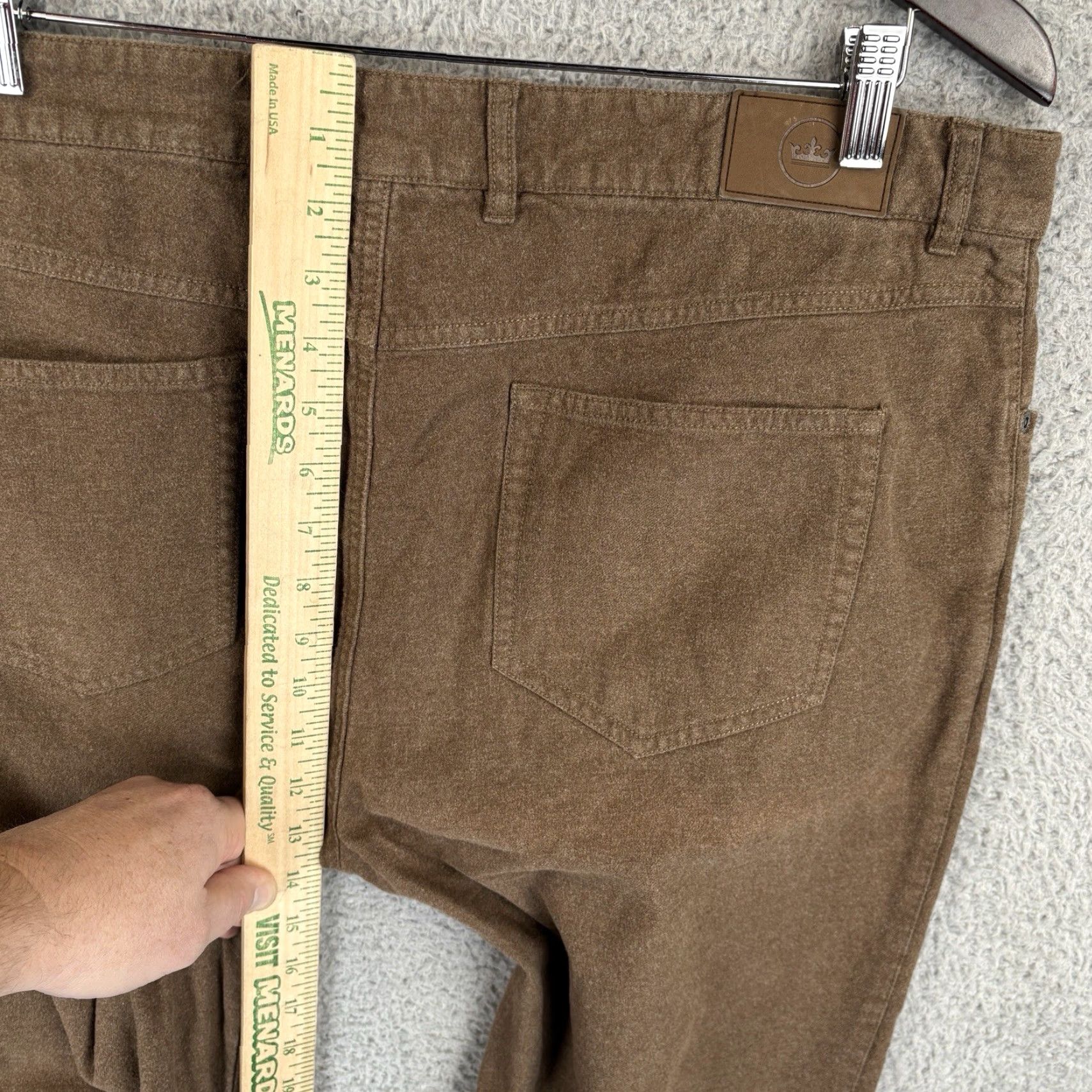 Peter Millar Peter Millar Pants 5 Pocket Cotton Flannel Mens 38x30 Brown Stretch MF21BO1 Size US 38 / EU 54 - 5 Thumbnail