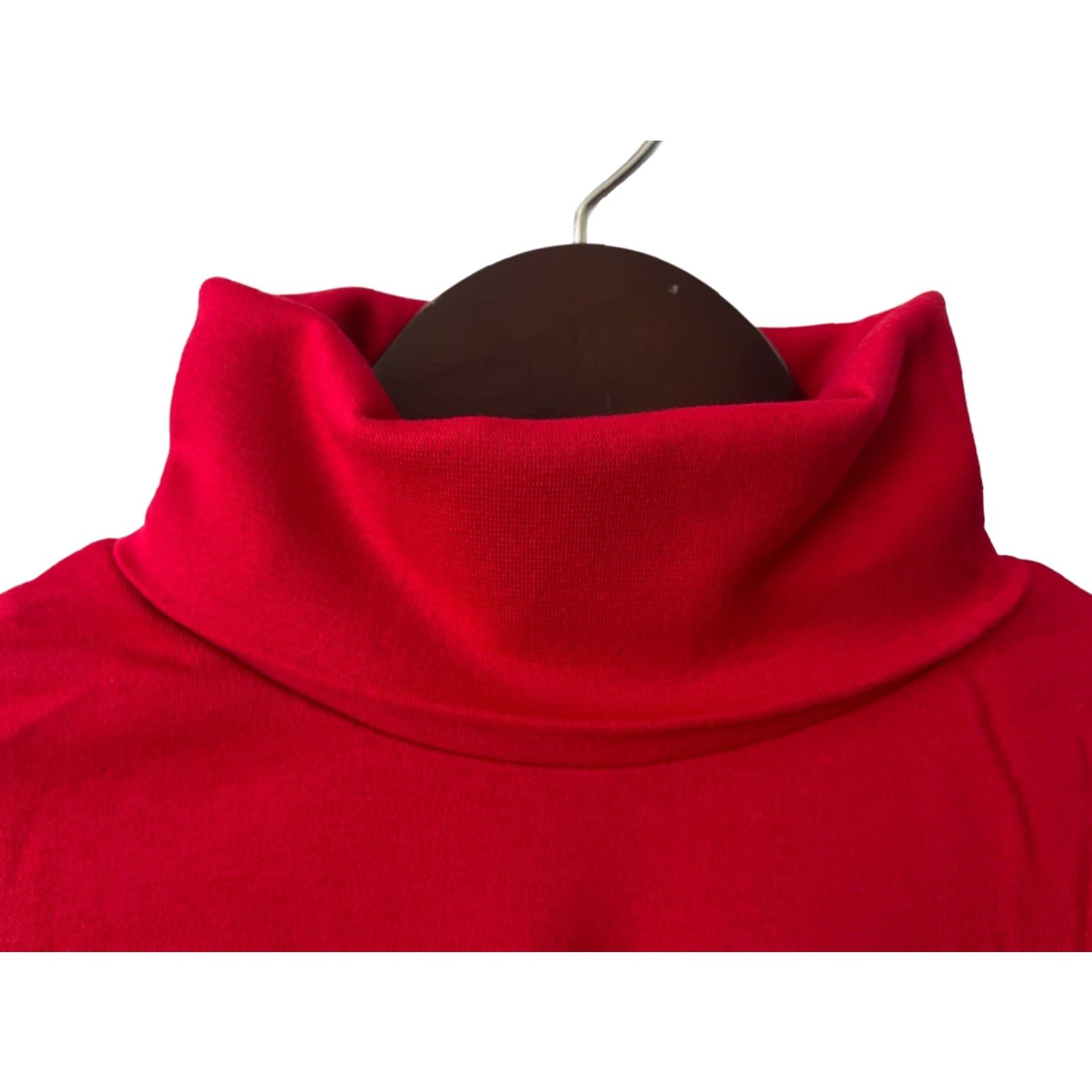 Russell Athletic VINTAGE Russell Athletic Turtleneck Shirt Mens XL Red 90s USA Made Deadstock NWT NIP Cotton Long Sleeve Sweatshirt Foldover Collar Boys? Wait. Size US XL / EU 56 / 4 - 3 Thumbnail