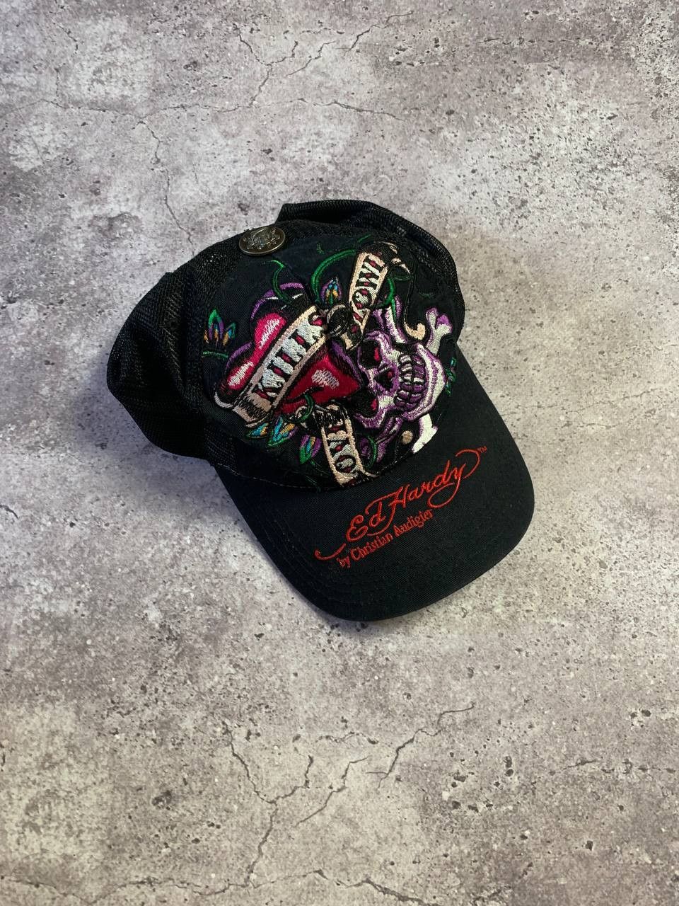 Ed Hardy Vintage Ed Hardy Cap By Christian Audigier All Over Print Size ONE SIZE - 1 Thumbnail