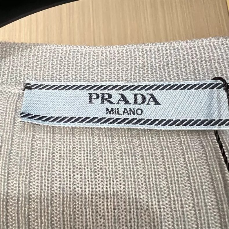 Prada Prada Haze blue pocket knitted long sleeves 2504-Nextarrow Size M / US 6-8 / IT 42-44 - 5 Thumbnail