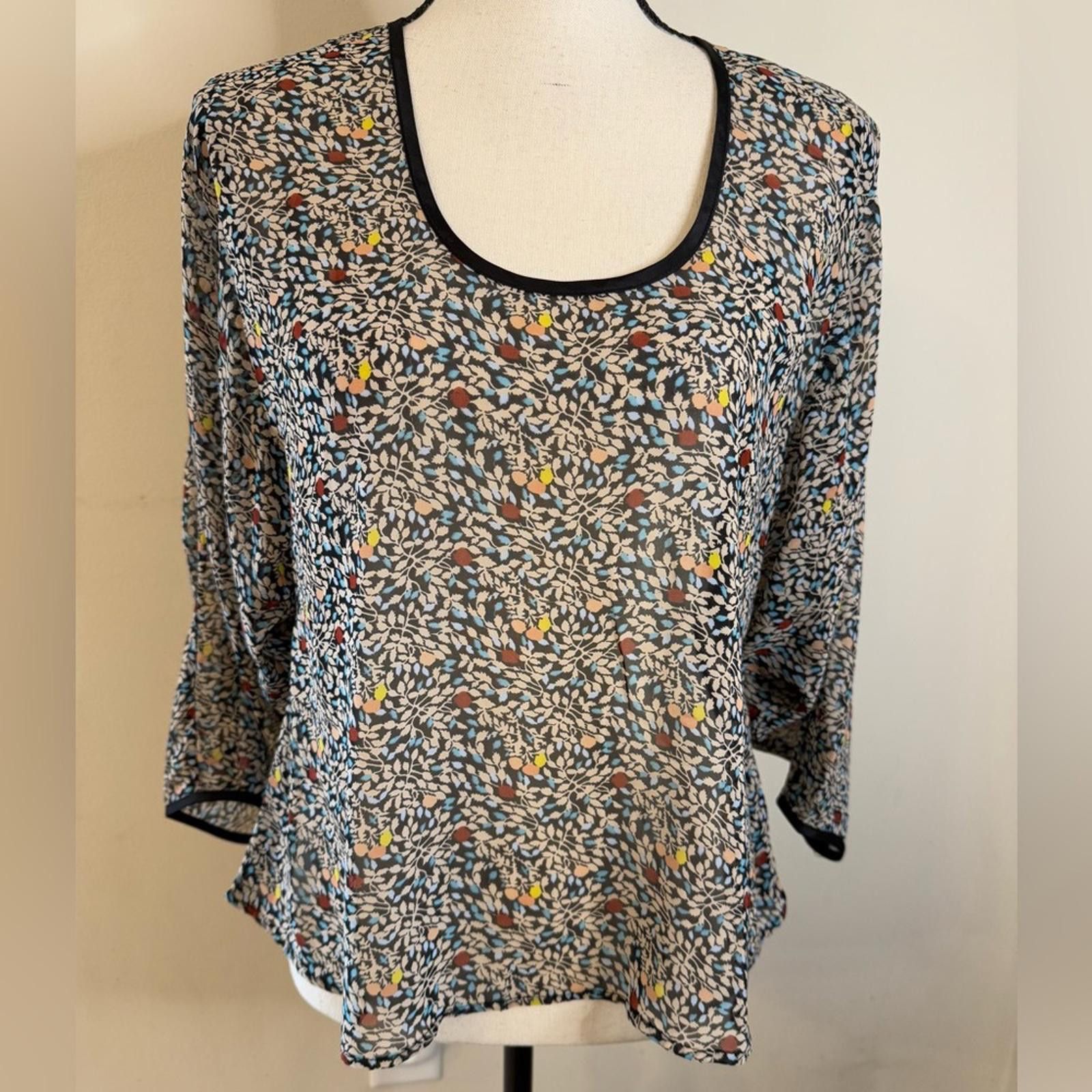 Bar III Bar lll ditsy floral top back cutouts SZ XS Size XS / US 0-2 / IT 36-38 - 1 Thumbnail