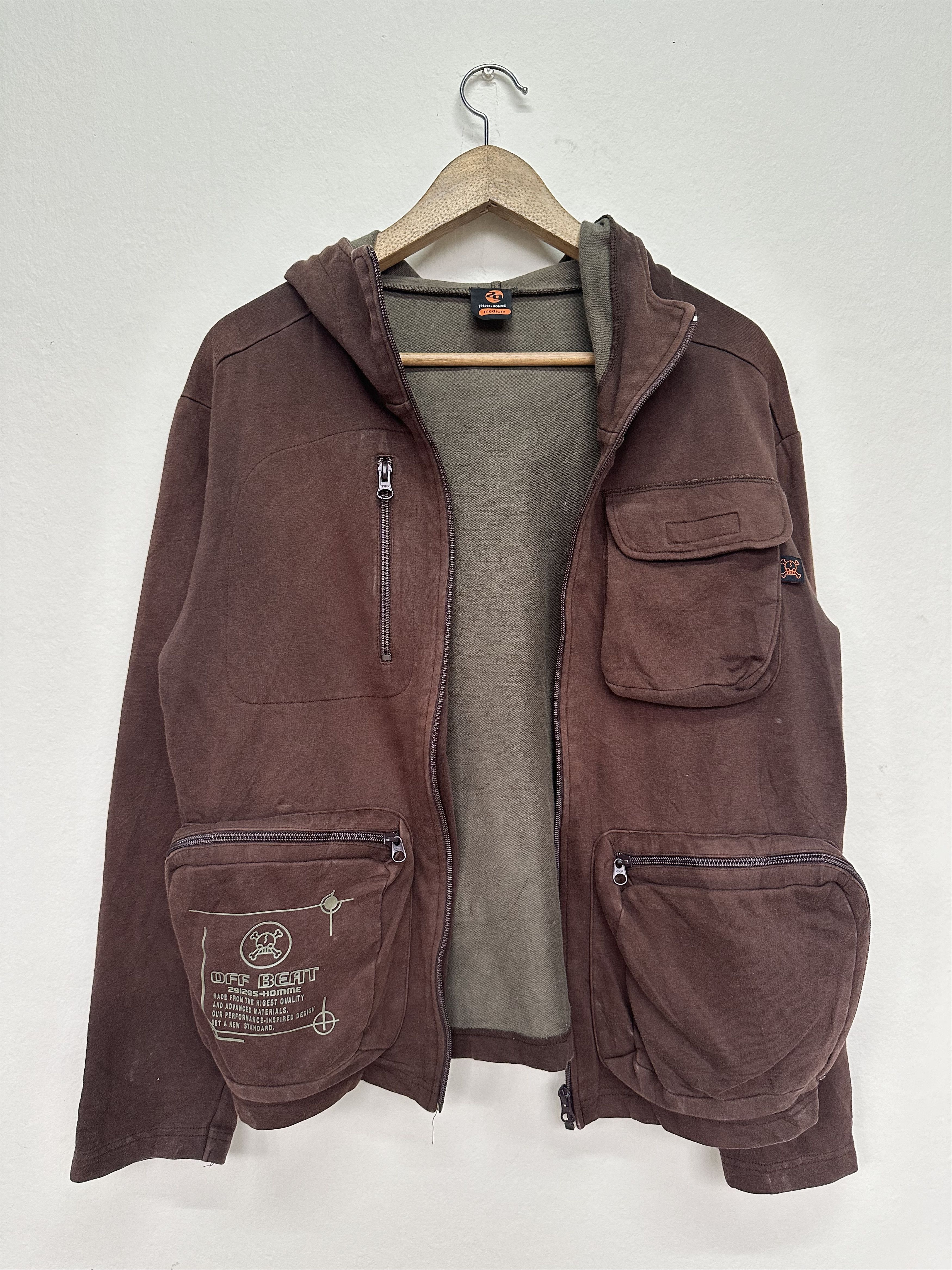 Beauty Beast Off Beat 291295 Reconstructed Cargo Hoodie Zipper Jacket Size US M / EU 48-50 / 2 - 3 Thumbnail
