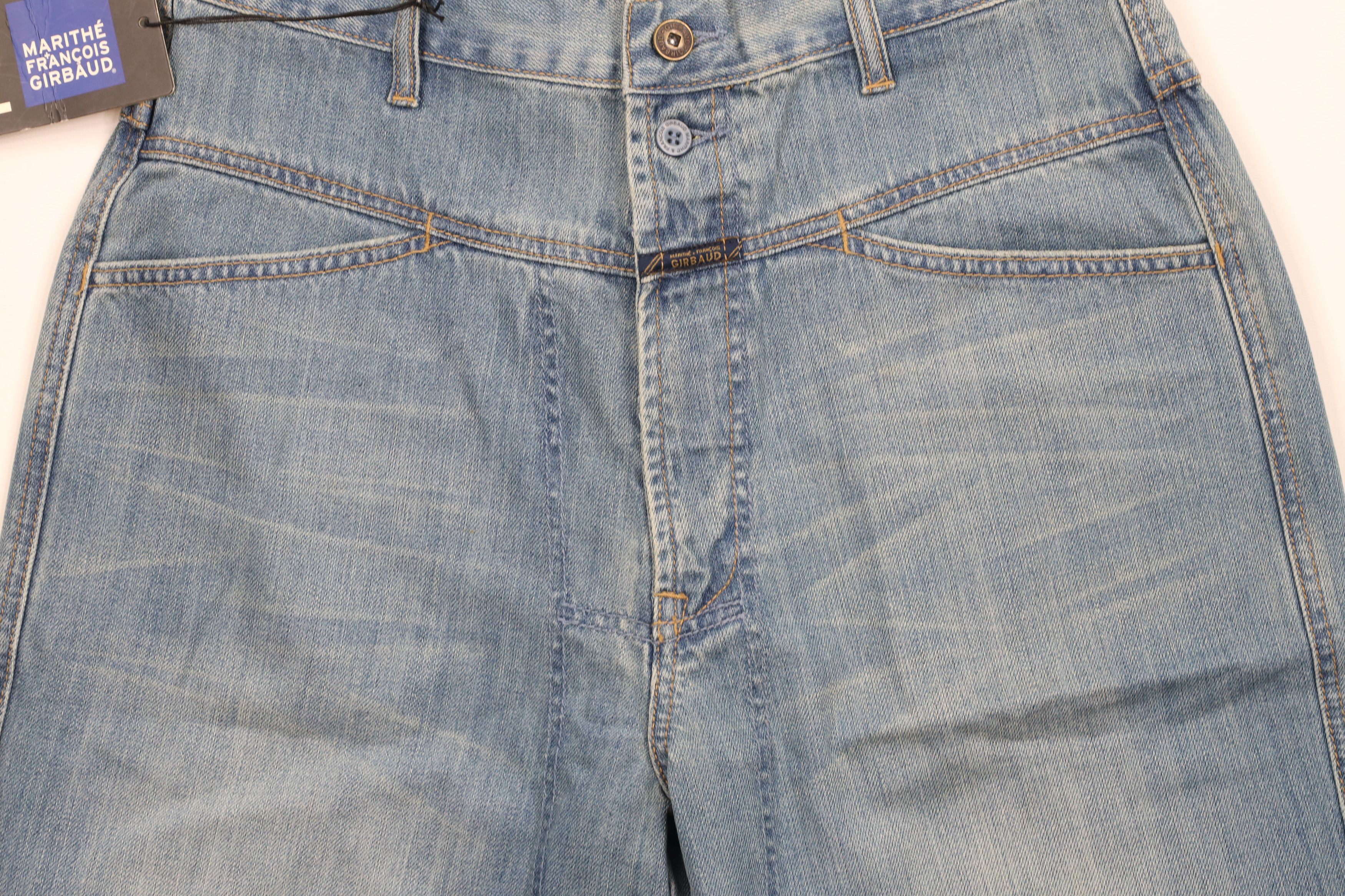 Marithe + Francois Girbaud × Vintage Deadstock Vintage Marithe Francois Girbaud Denim Jean Shorts Size US 32 / EU 48 - 3 Thumbnail