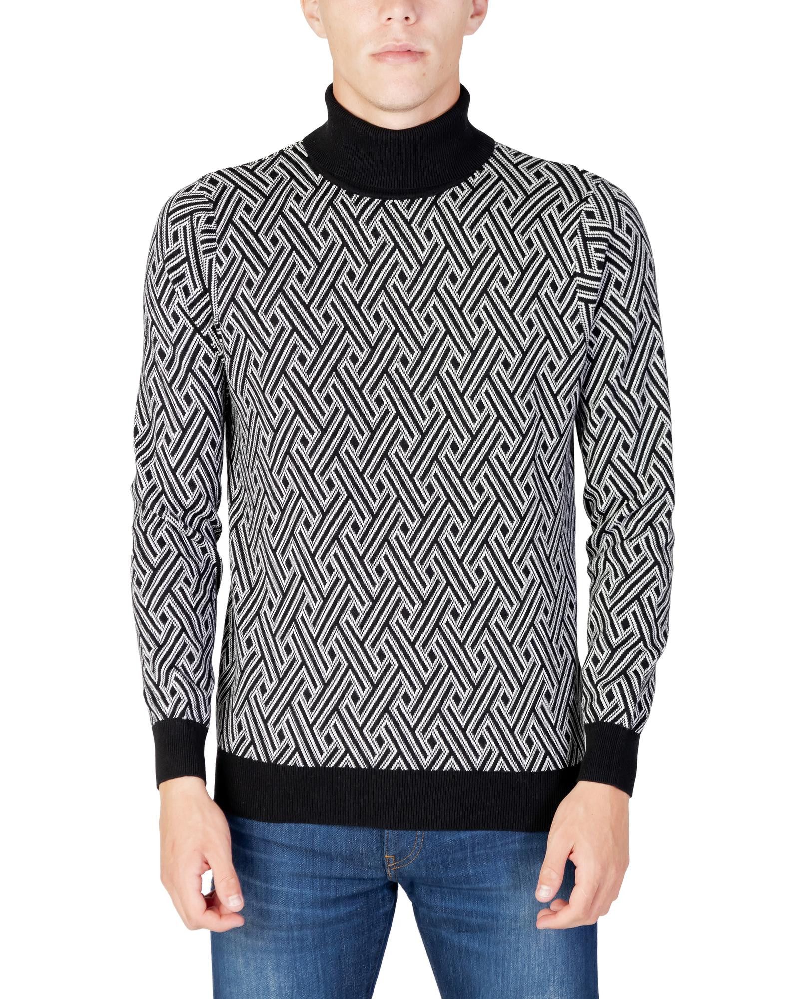 image of Antony Morato Knit Turtleneck Sweater in Black, Men's (Size XL)