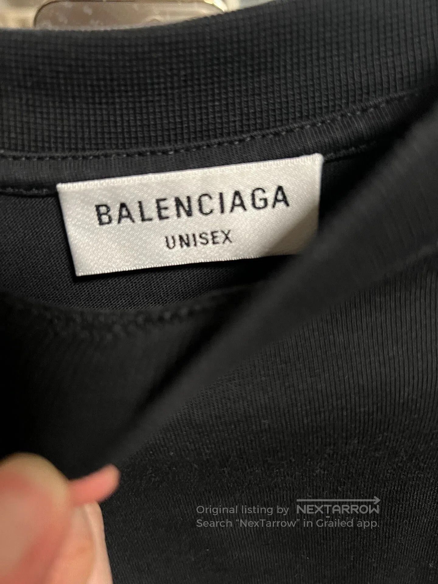 Balenciaga balenciaga black logo long sleeve t-shirt. Size US XS / EU 42 / 0 - 3 Thumbnail