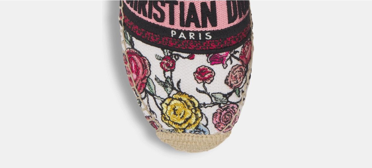 Dior o1w1db10724 Granville Espadrille in Multicolor Size US 7 / IT 37 - 3 Thumbnail