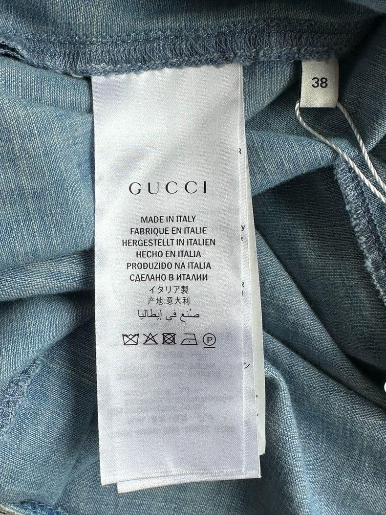 Gucci Gucci Blue lace ruffle denim long-sleeved dress Size XS / US 0-2 / IT 36-38 - 5 Thumbnail