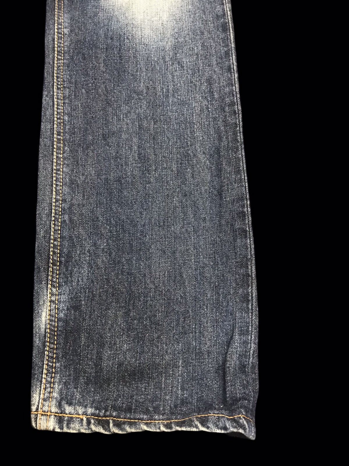 Edwin × Vintage EDWIN Super Distressed Mud Wash Regular Jeans F26 Size US 30 / EU 46 - 6 Thumbnail