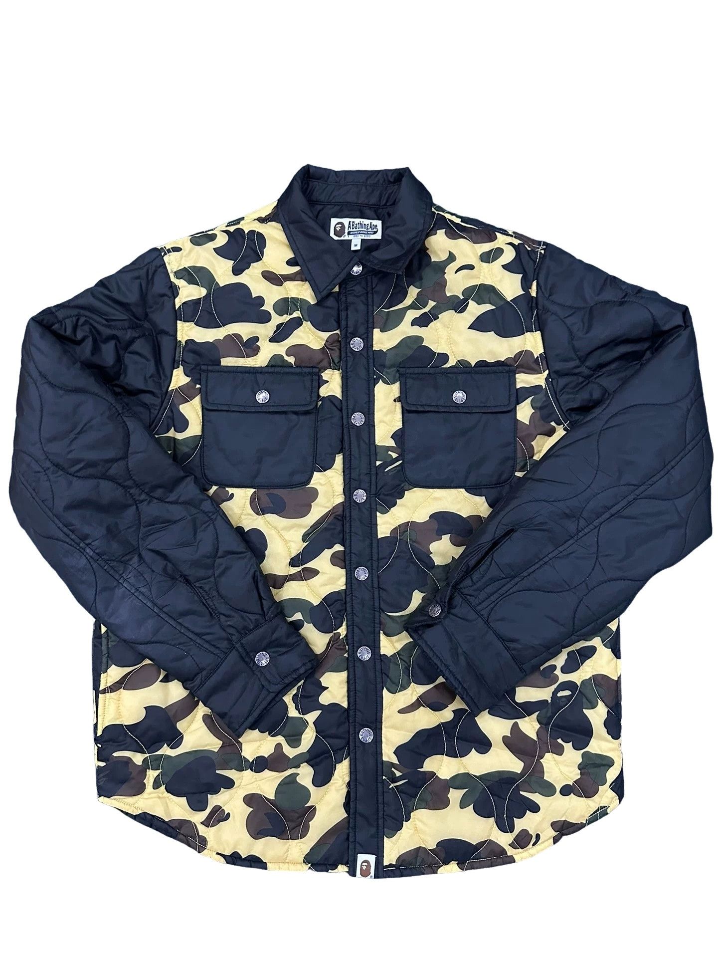 Bape Bape Camo Quilted Shirt Jacket Size M Size US M / EU 48-50 / 2 - 1 Thumbnail
