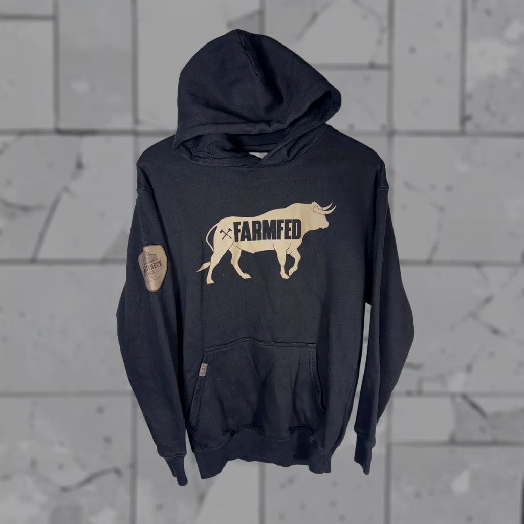 Vintage Axe & Sledge Farm Fed Limited Roughneck Ranch Edition Fleece Hoodie Mens S Size US S / EU 44-46 / 1 - 1 Thumbnail